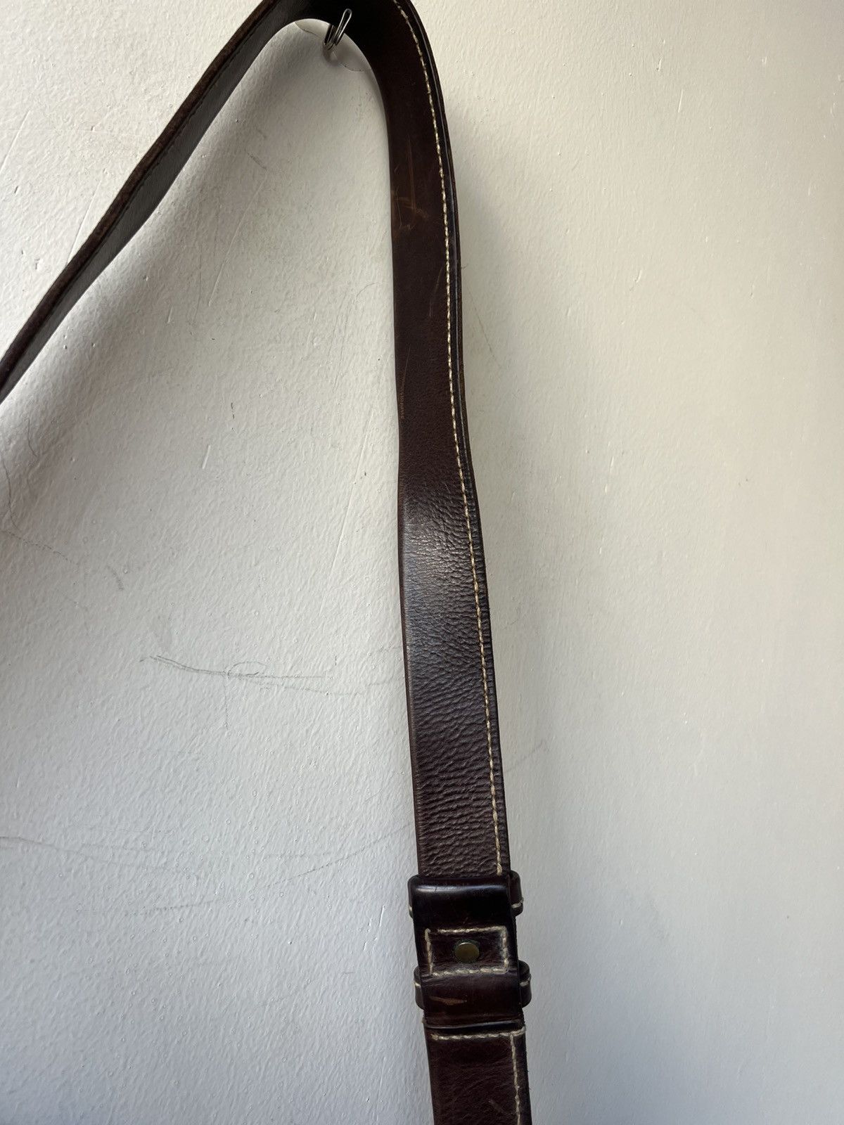 Leather Genten Japan Patina Solid Leather Messenger Bag Size ONE SIZE - 24 Thumbnail