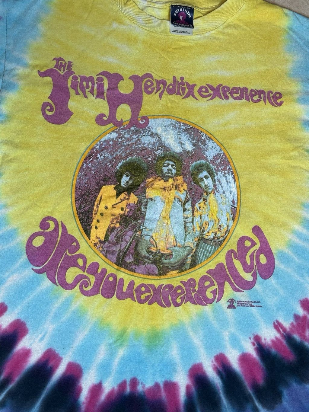 Zion Rootswear VTG Jimi Hendrix 2000 Are You Experienced Tie Dye MEDIUM Size US M / EU 48-50 / 2 - 2 Thumbnail