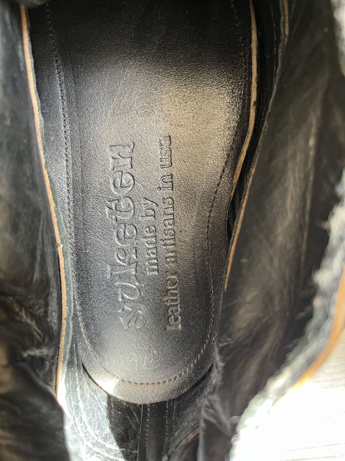 Yuketen Yuketen black camo moccasin moc toe leather shoes Size US 10 / EU 43 - 14 Thumbnail