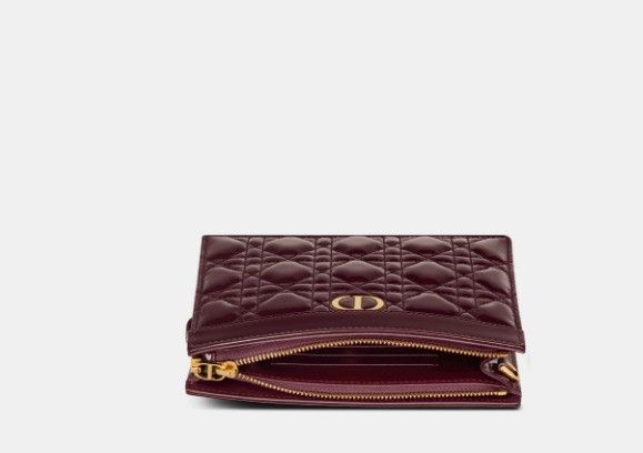 Dior o1w1db11024 Size: OS / Caro Zipped Pouch in Amaranth Size ONE SIZE - 3 Thumbnail