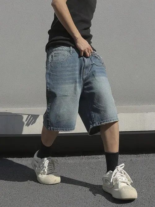 Japanese Brand Mitsui x Ayase Casual Y2k Shorts Jorts Denim Size US 32 / EU 48 - 6 Thumbnail