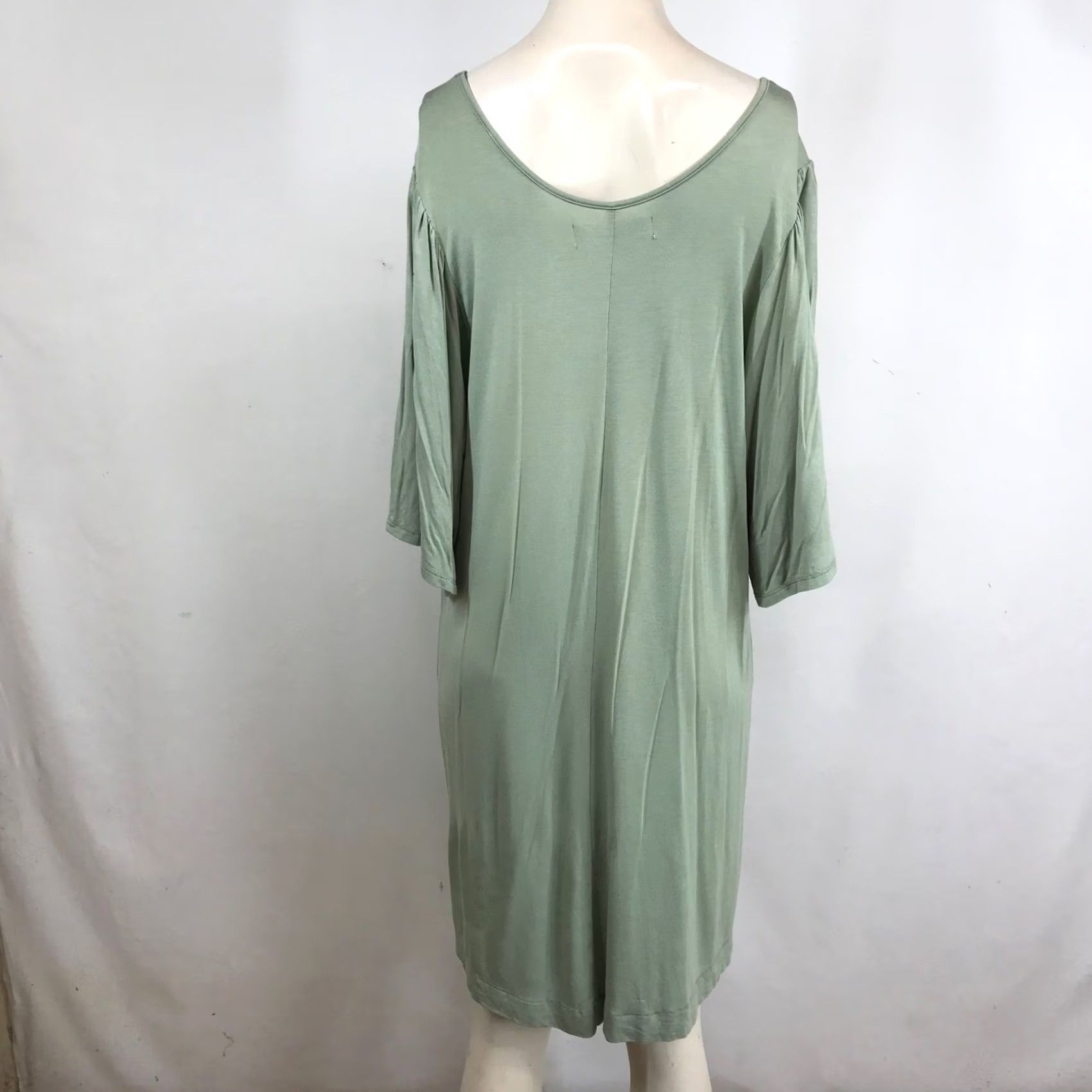 Free People FP Beach Free People Sage Green V-Neck Mini Dress with Pockets Womens M Size M / US 6-8 / IT 42-44 - 5 Thumbnail