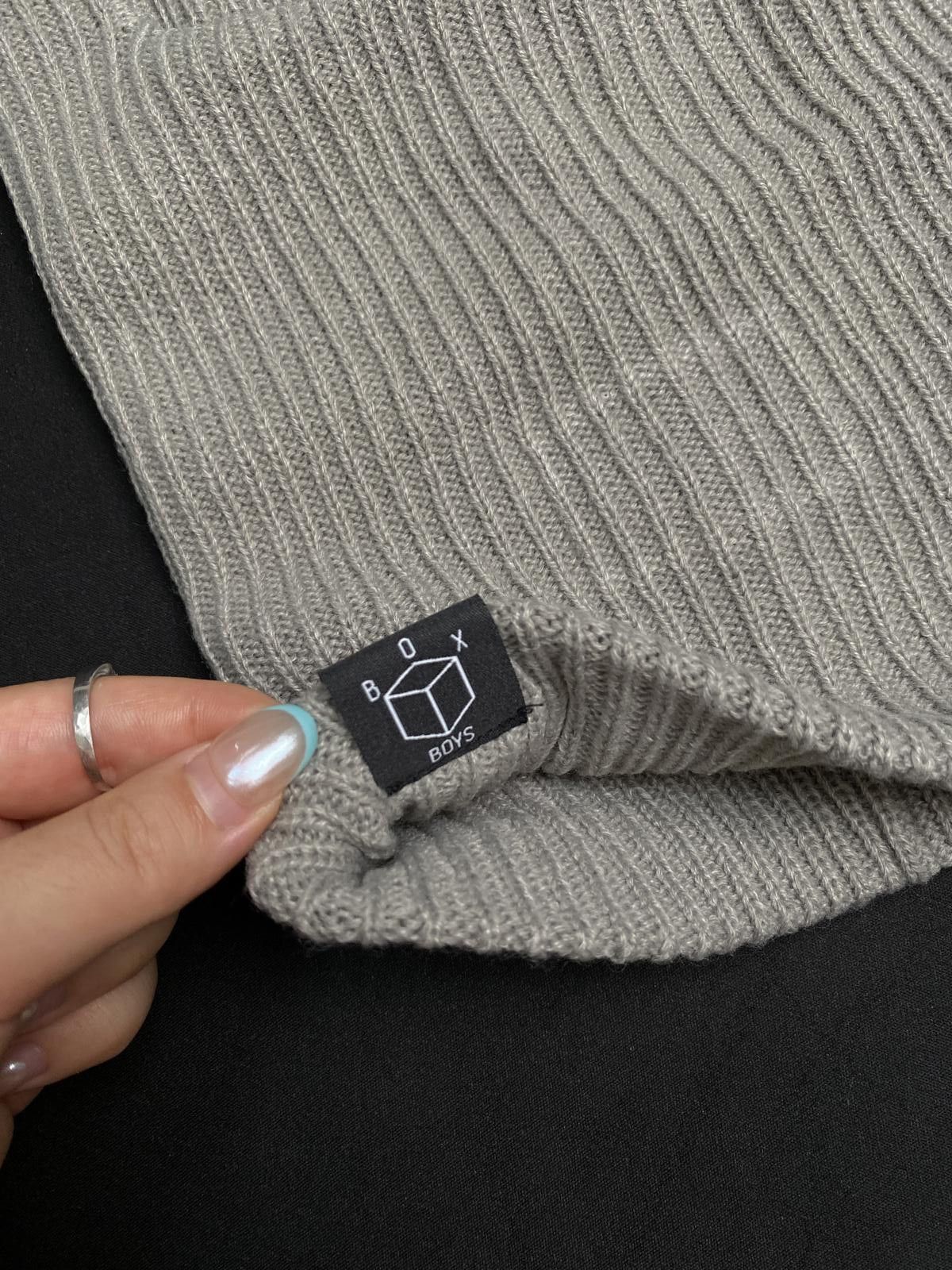 Japanese Brand Rare Box Boys Retro Hearts Gray Balaclava Ski Mask OS Size ONE SIZE - 7 Thumbnail