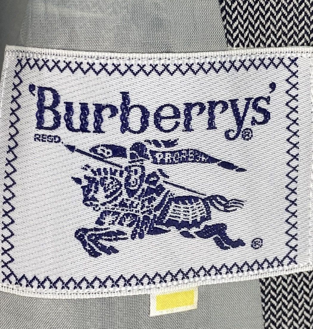 Burberry Rare‼️ Vintage Burberrys’ Double Breasted Tartan Silk Blazer Size M / US 6-8 / IT 42-44 - 6 Thumbnail