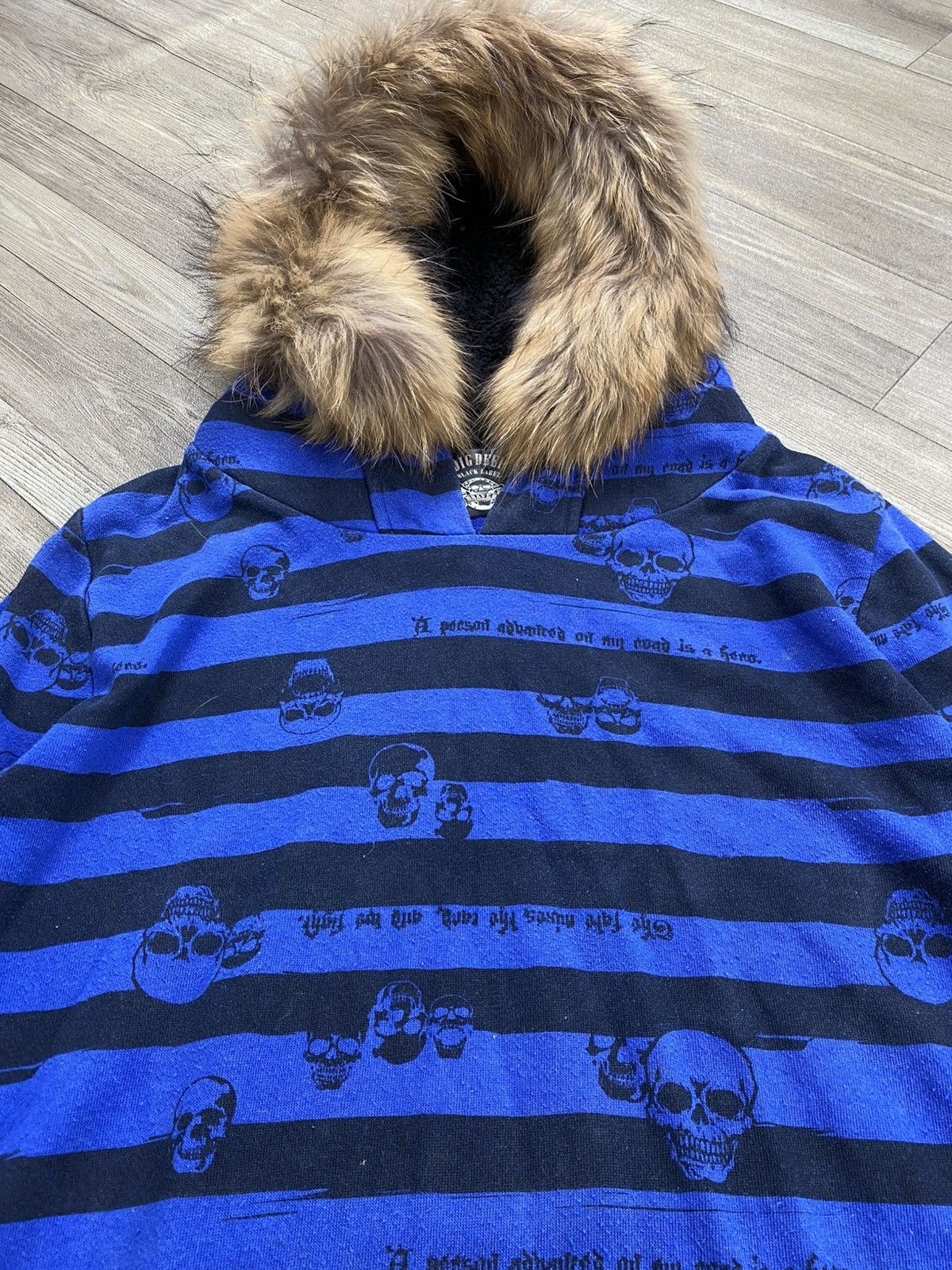 If Six Was Nine 2000s Beauty Beast Dig Deep Grunge Skulls Lgb Fur Ear Hoodie Size US M / EU 48-50 / 2 - 2 Thumbnail