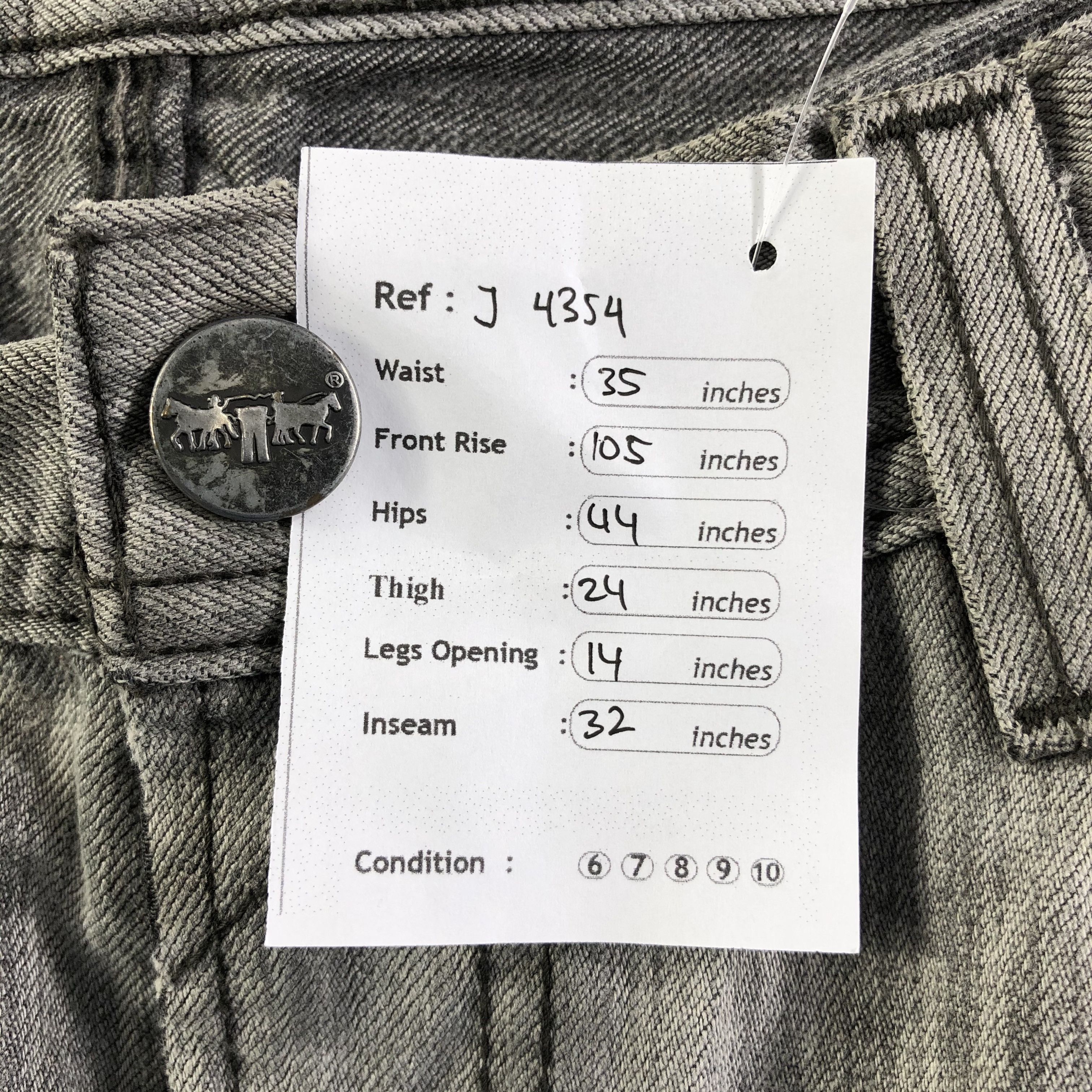 Levi's Vintage Levis 511 Jeans-J4354 Size US 35 - 12 Thumbnail