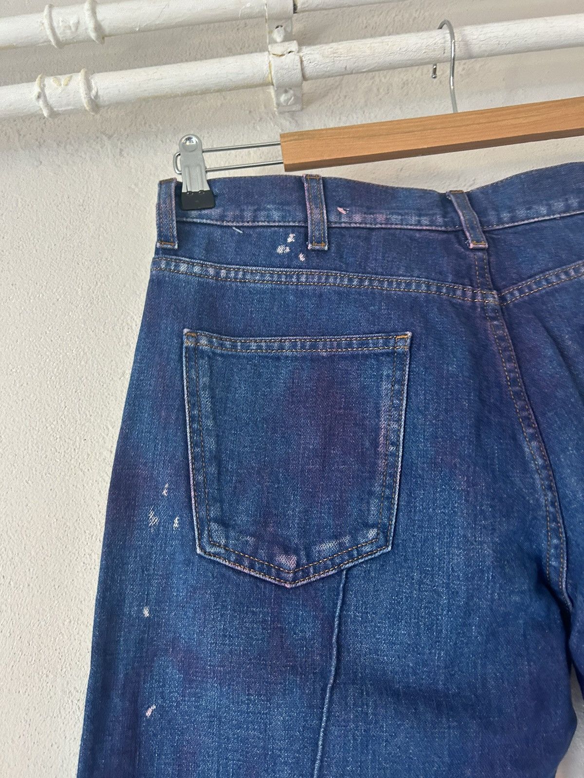 Gucci Pink Painter Blue Denim Jeans Size US 35 - 4 Thumbnail