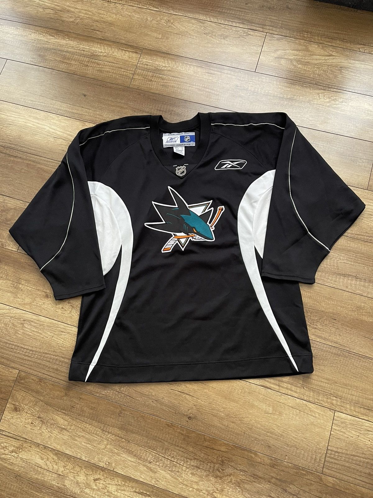 NHL Reebok San Jose Sharks Vintage NHL Jersey 90s Size US XL / EU 56 / 4 - 1 Thumbnail