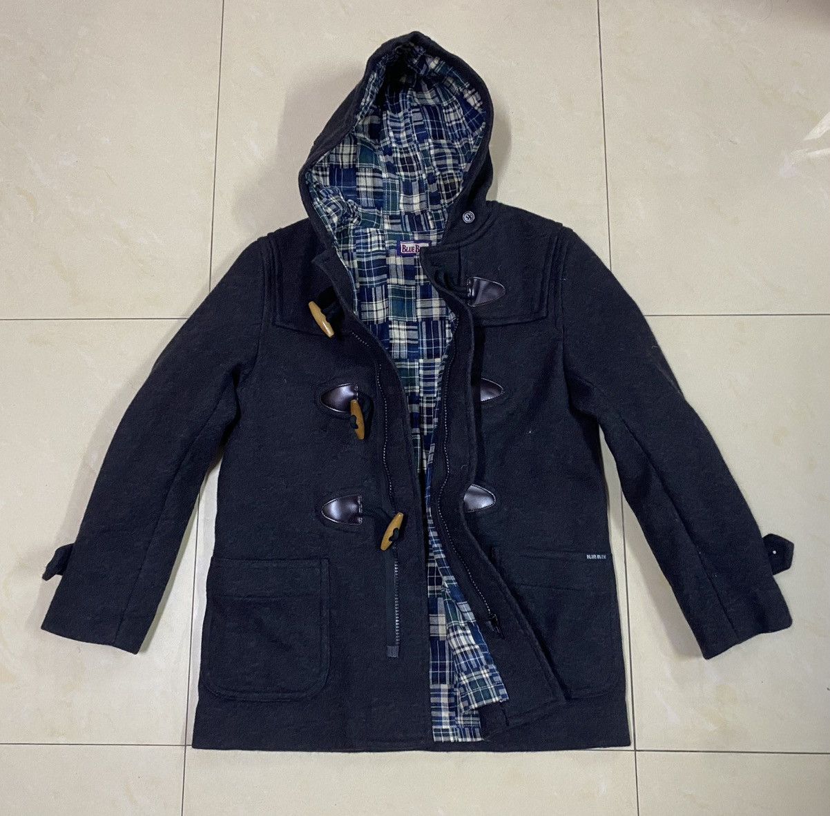 Blue Blue Japan Blue Blue Wool Jacket Distressed Size US L / EU 52-54 / 3 - 1 Thumbnail