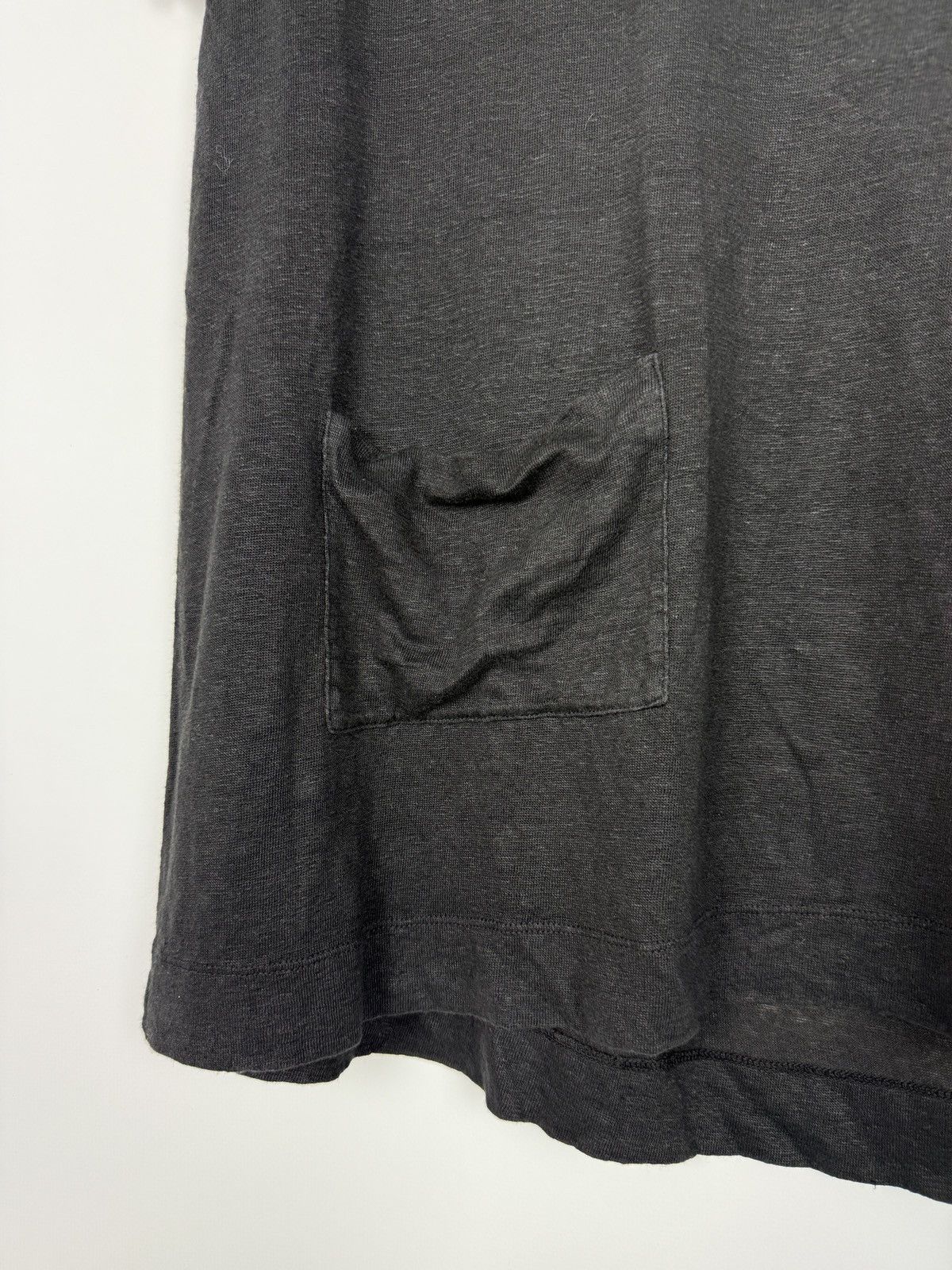 Transit Transit Par-Such K201 Black Linen Side Pocket T-Shirt Size M / US 6-8 / IT 42-44 - 4 Thumbnail