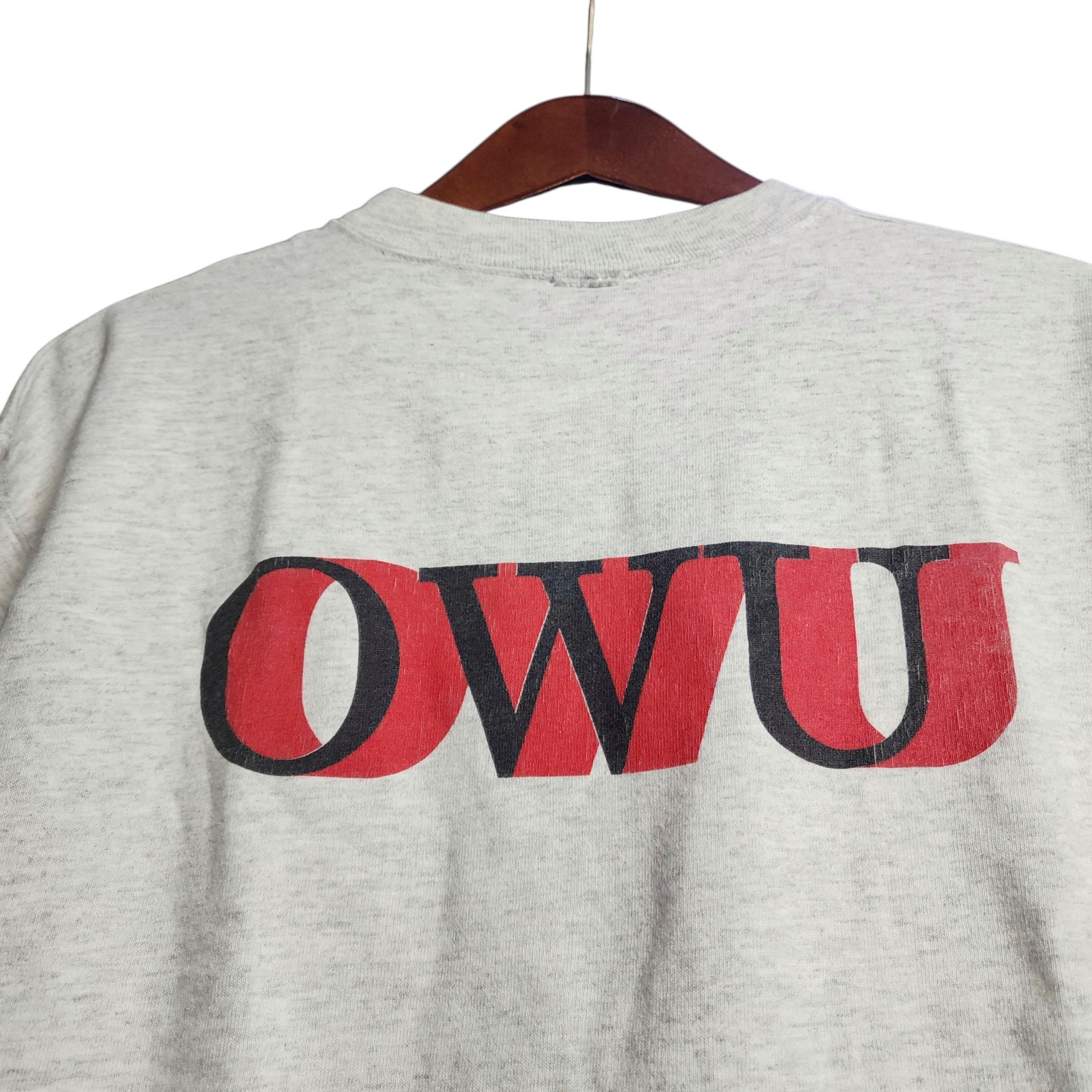 Rare Vintage 90s Ohio Wesleyan University tees OWU shirts