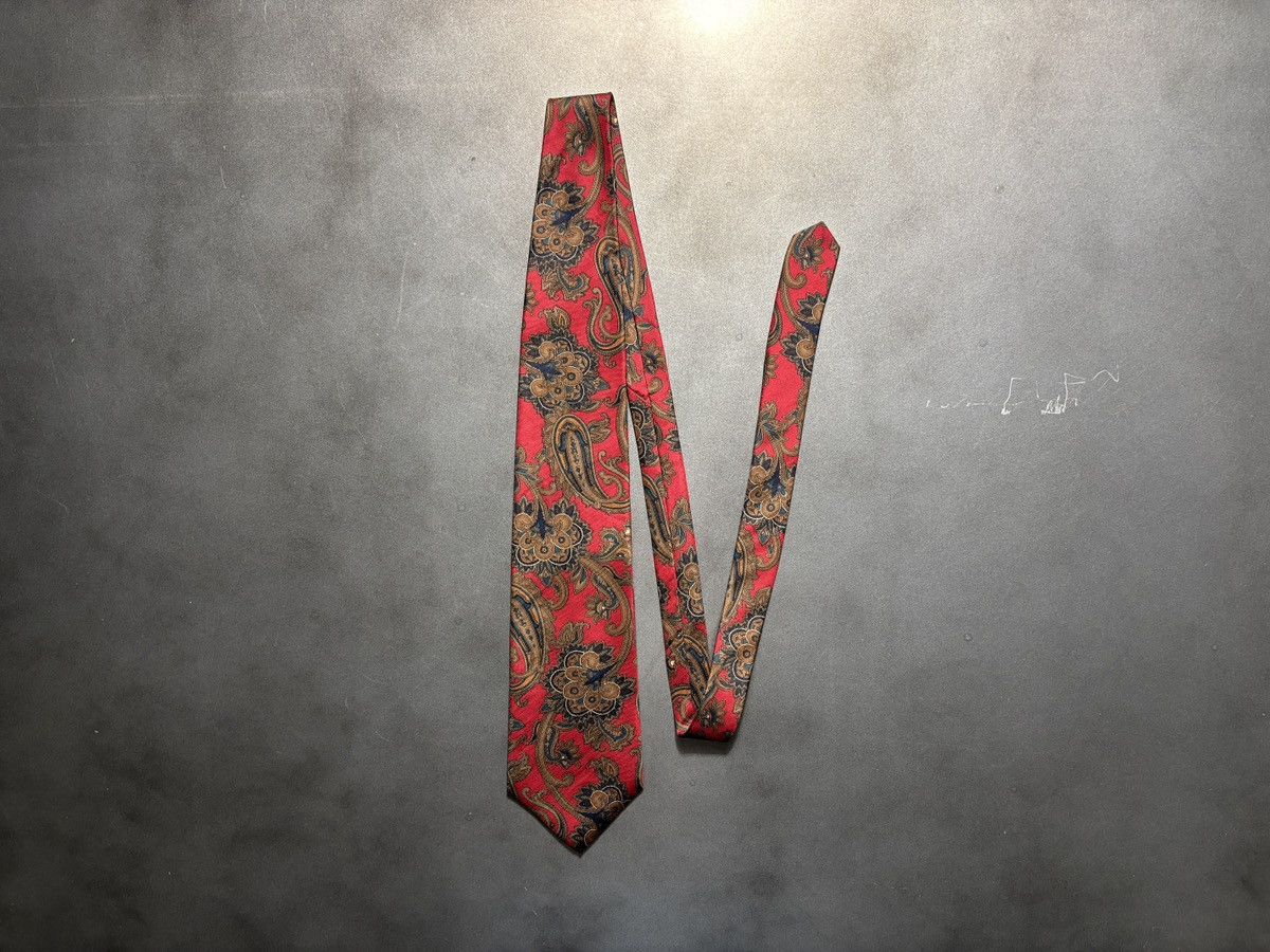 Christian Dior Monsieur Vintage Christian Dior Tie 1990s Silk Necktie Paisley USA Size ONE SIZE - 12 Thumbnail
