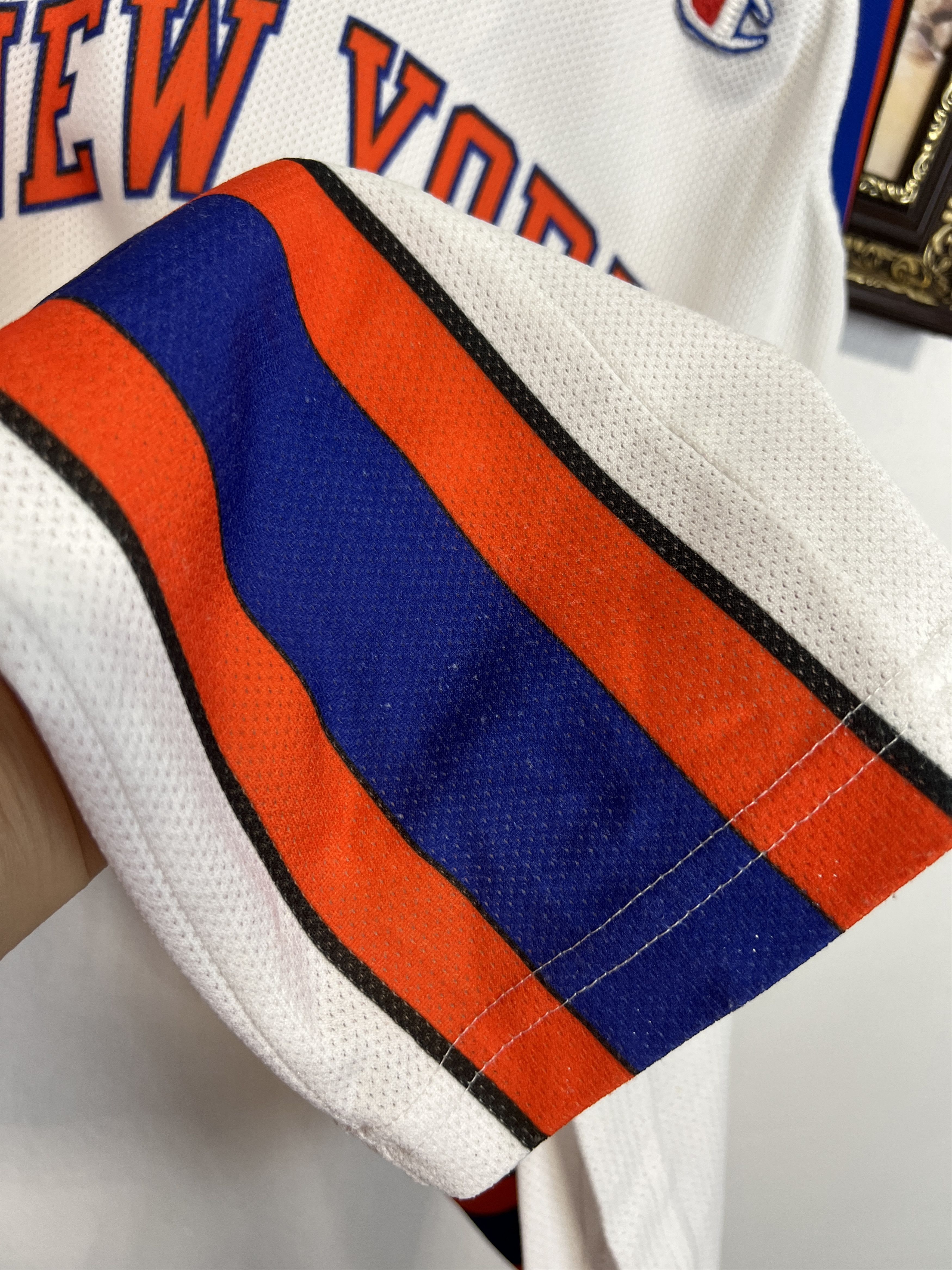 Champion Vintage 90's New York Knicks NBA Sprewell Jersey Trikot Size US XL / EU 56 / 4 - 7 Thumbnail