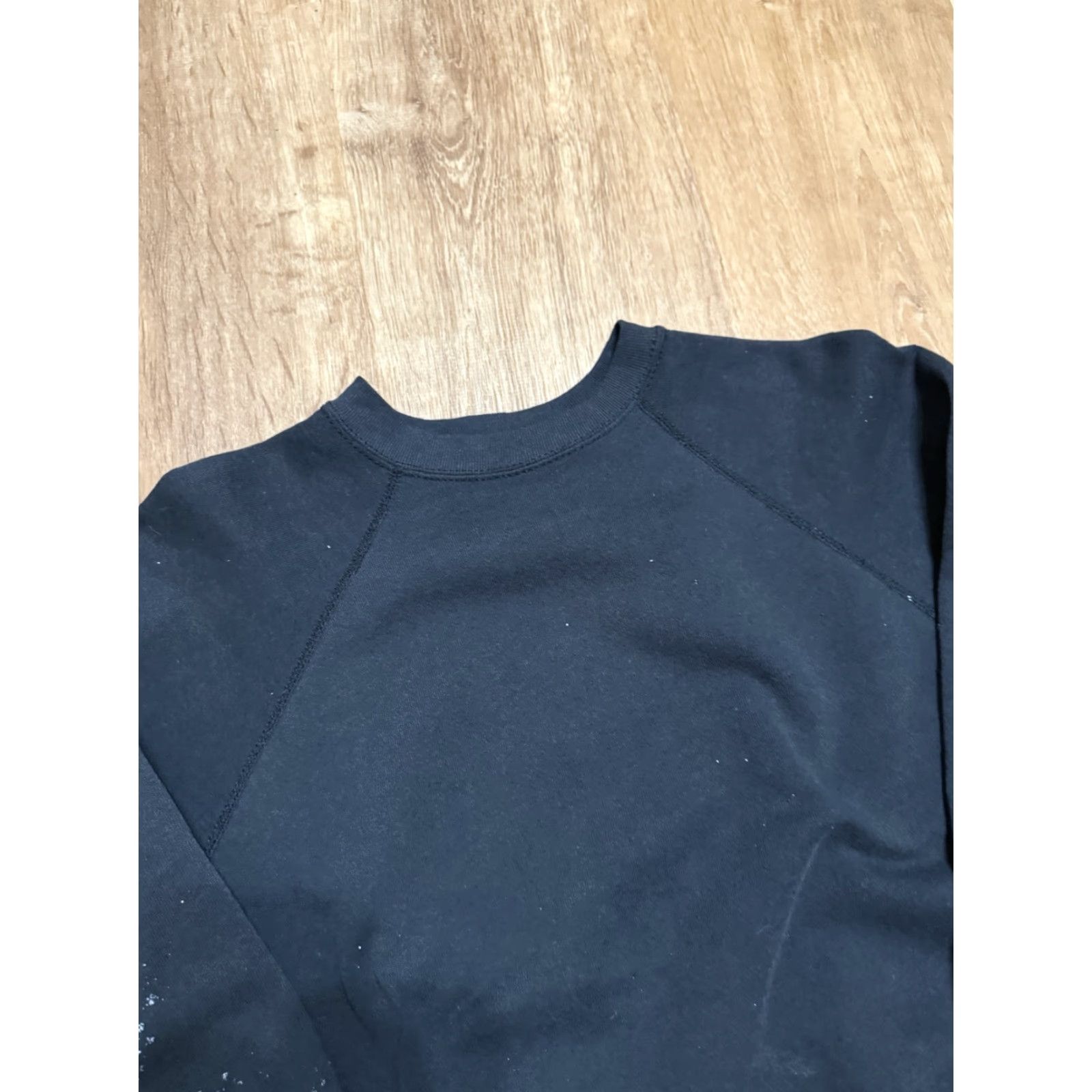 Tultex VINTAGE Tultex 90s Black Crewneck Sweatshirt Boxy Large Men L Sun Faded Distressed Pullover Sweatshirt Size US L / EU 52-54 / 3 - 4 Thumbnail