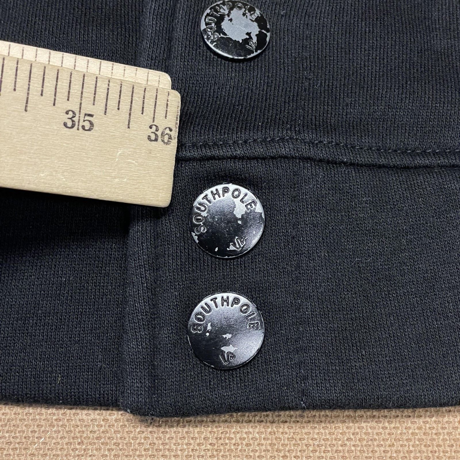 Southpole Southpole Jacket Mens XL Black Gray Varsity Letterman Snap Size US XL / EU 56 / 4 - 2 Thumbnail