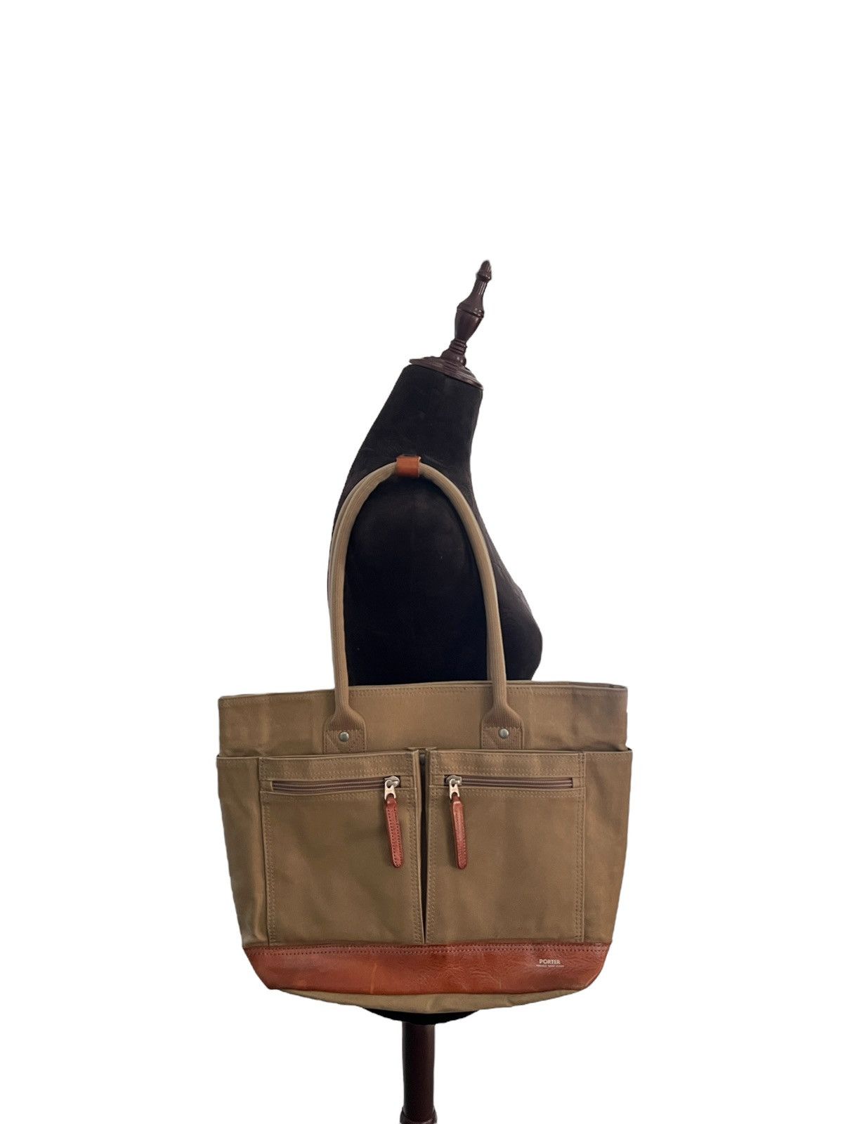 Porter Porter Coated Canvas Leather Tote Bag Size ONE SIZE - 18 Thumbnail