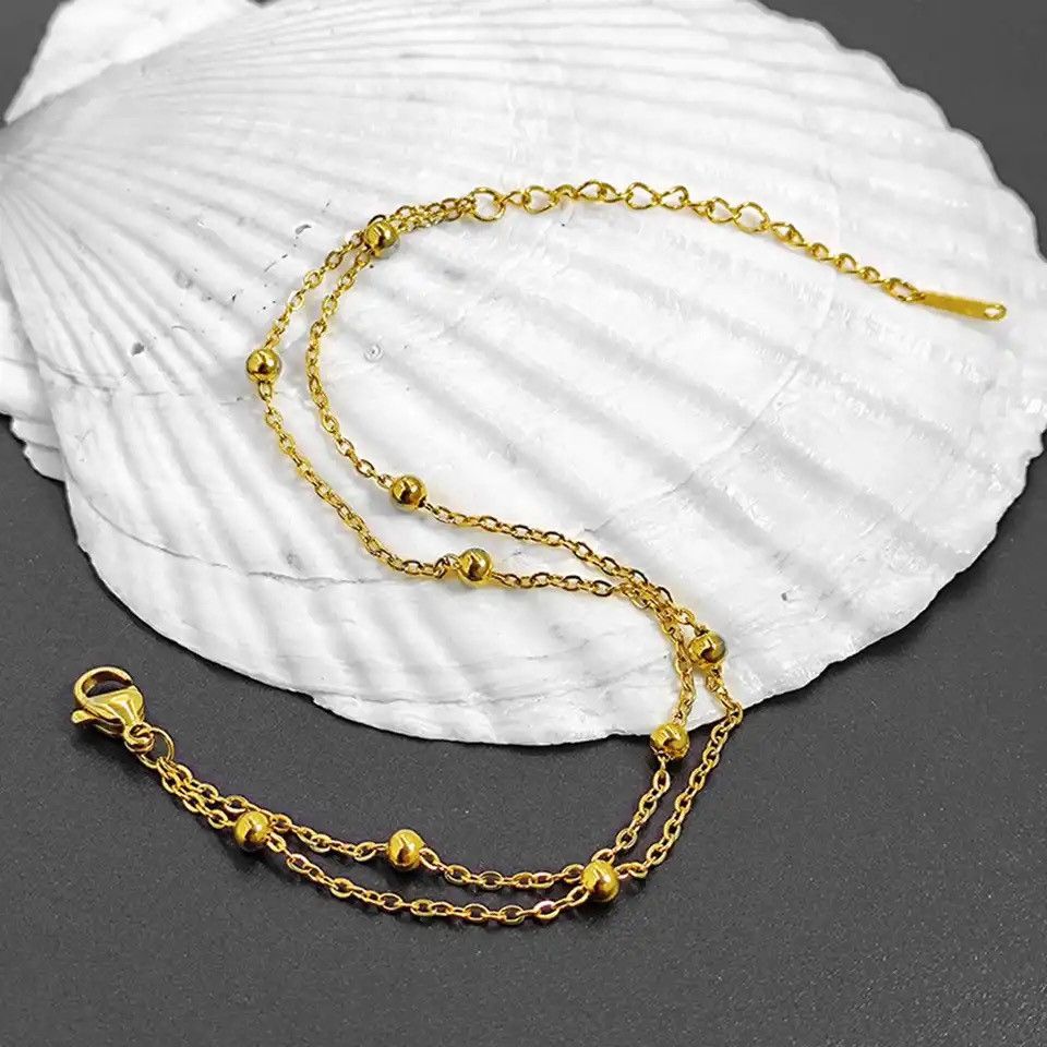 Other Trendy Double Satellite Chain Bracelet Size ONE SIZE - 1 Thumbnail