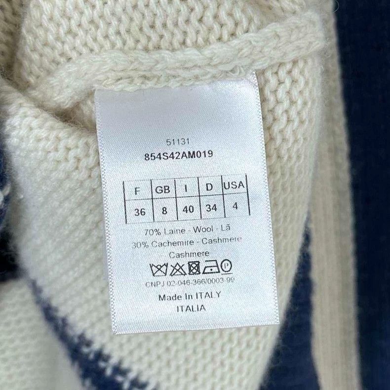 Dior Dior Logo Knit Sweater with Text Design-2505 Size S / US 4 / IT 40 - 6 Thumbnail