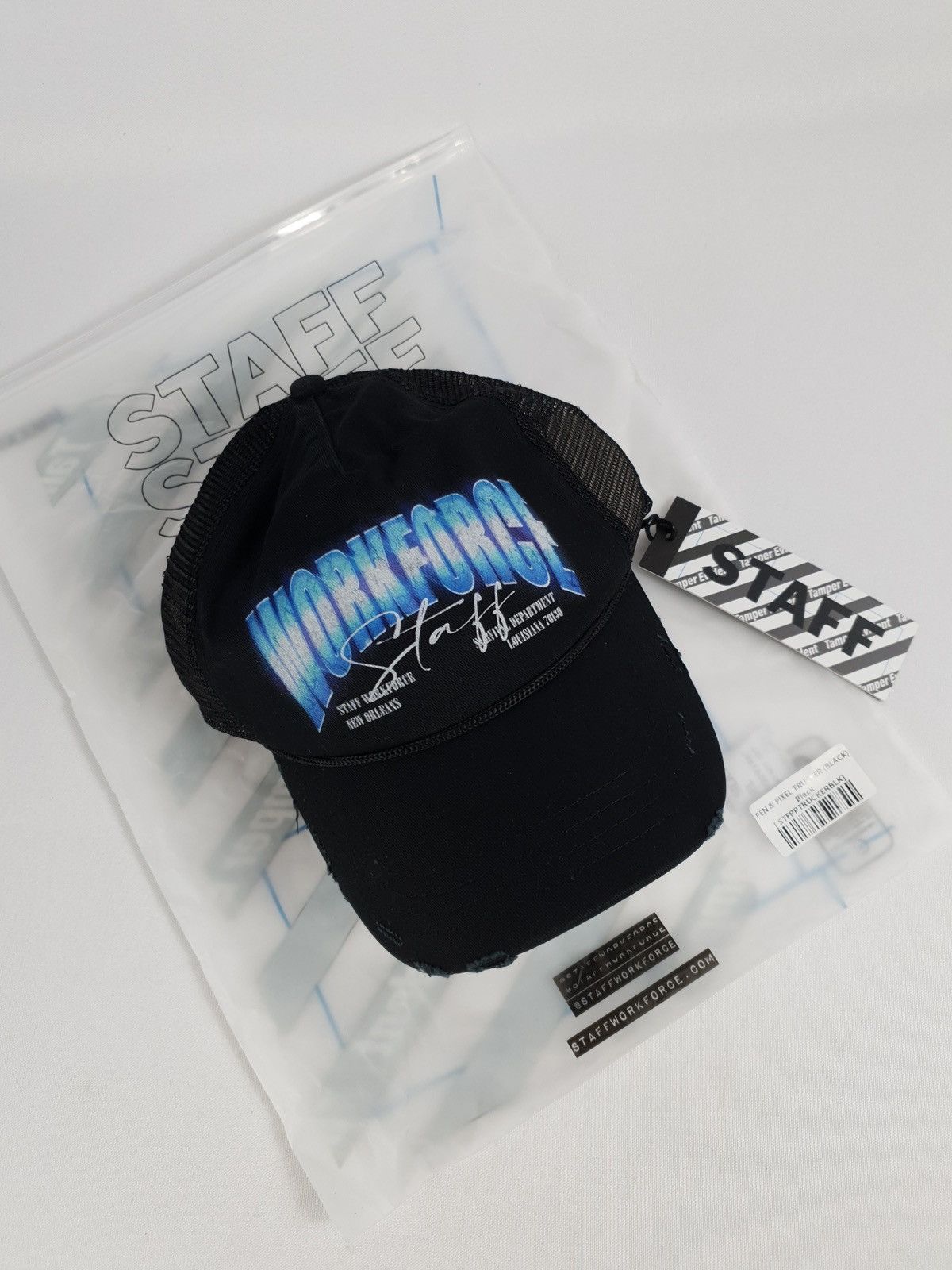 G59 Records × STAFF WORKFORCE Staffworkforce Pen & Pixel Trucker Hat (2024) Size ONE SIZE - 1 Thumbnail