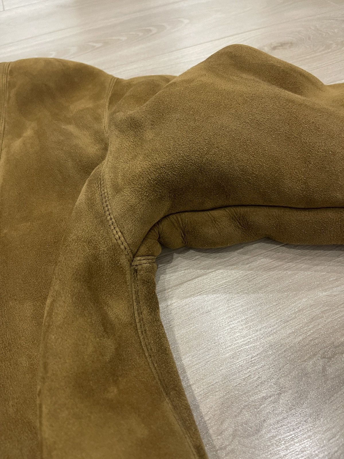 Gimo's Gimo’s Vintage 80s Shearling Coat Brown Suede Leather M/L Size US L / EU 52-54 / 3 - 8 Thumbnail