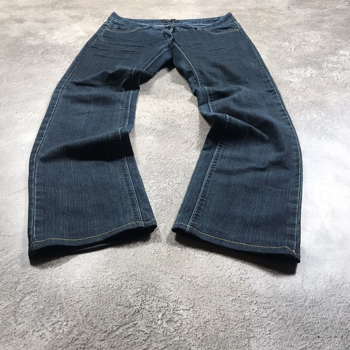Vintage Vintage Y2K Distressed Baggy Flared Jeans Grunge Skate 29 Size 29" - 1 Thumbnail