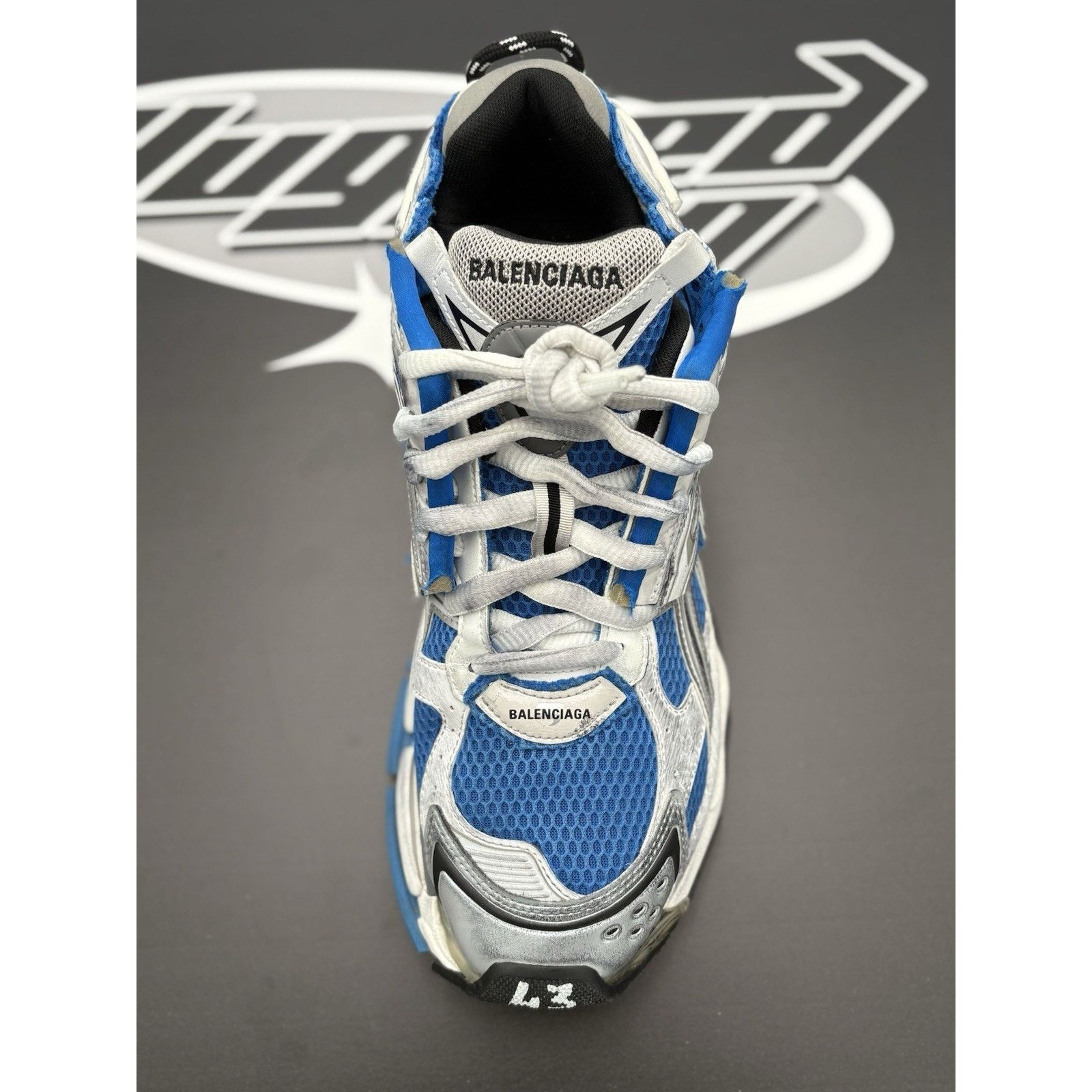 Balenciaga Balenciaga Runner ' White, Blue ' | ONLY WORN 3x Size US 10 / EU 43 - 11 Thumbnail