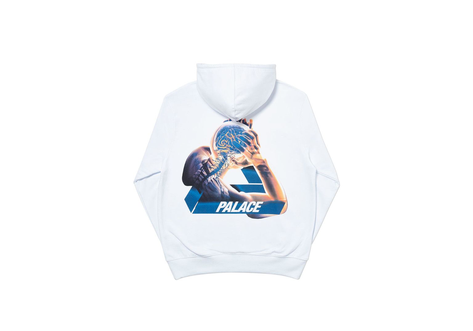 💚 2020 Palace Tri-Gaine Hoodie White Medium NEW