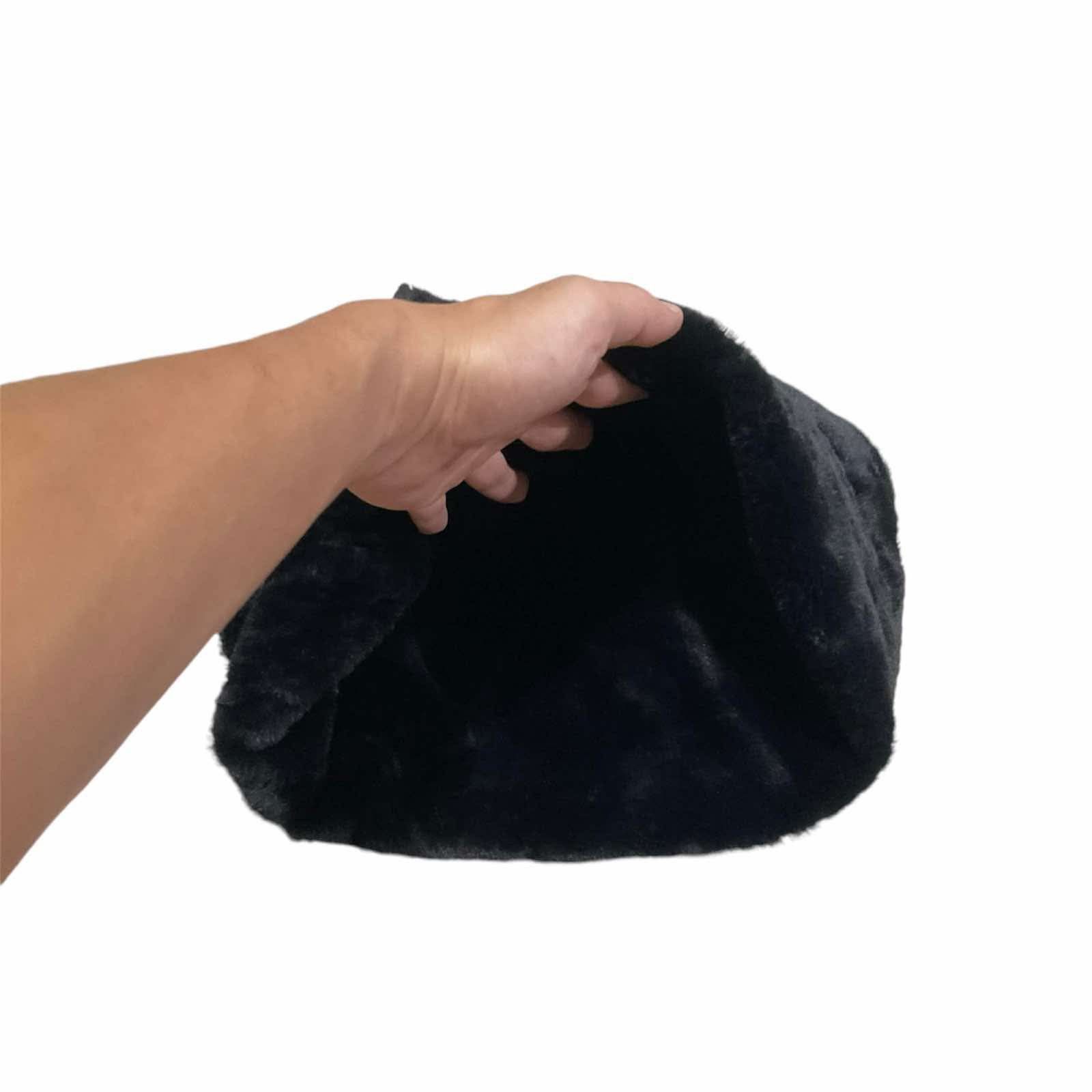 Hysteric Glamour × If Six Was Nine × Japanese Brand 🔥Japanese Avant-Garde Buff Neck Black Fur Goth Size ONE SIZE - 4 Thumbnail