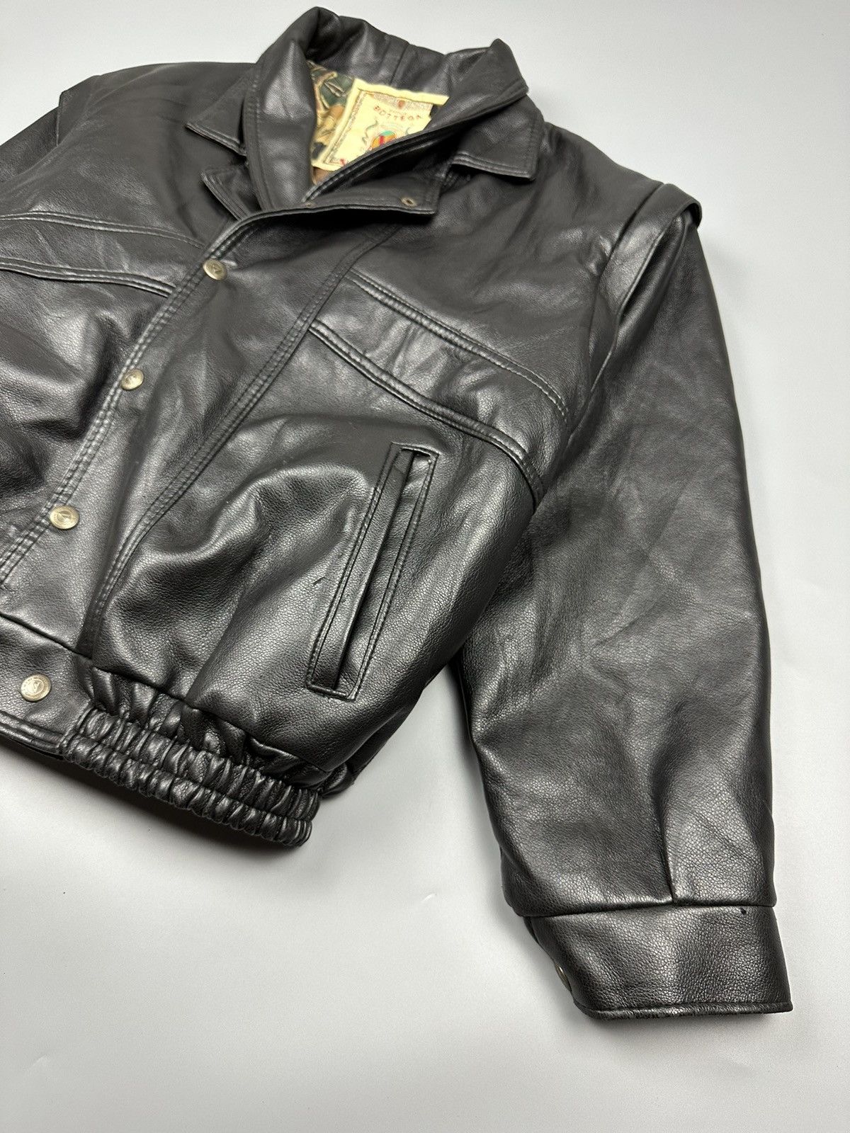 Vintage 🔥Rare Sick🔥Vintage Bottega Soft Leather Jacket Size US L / EU 52-54 / 3 - 8 Thumbnail