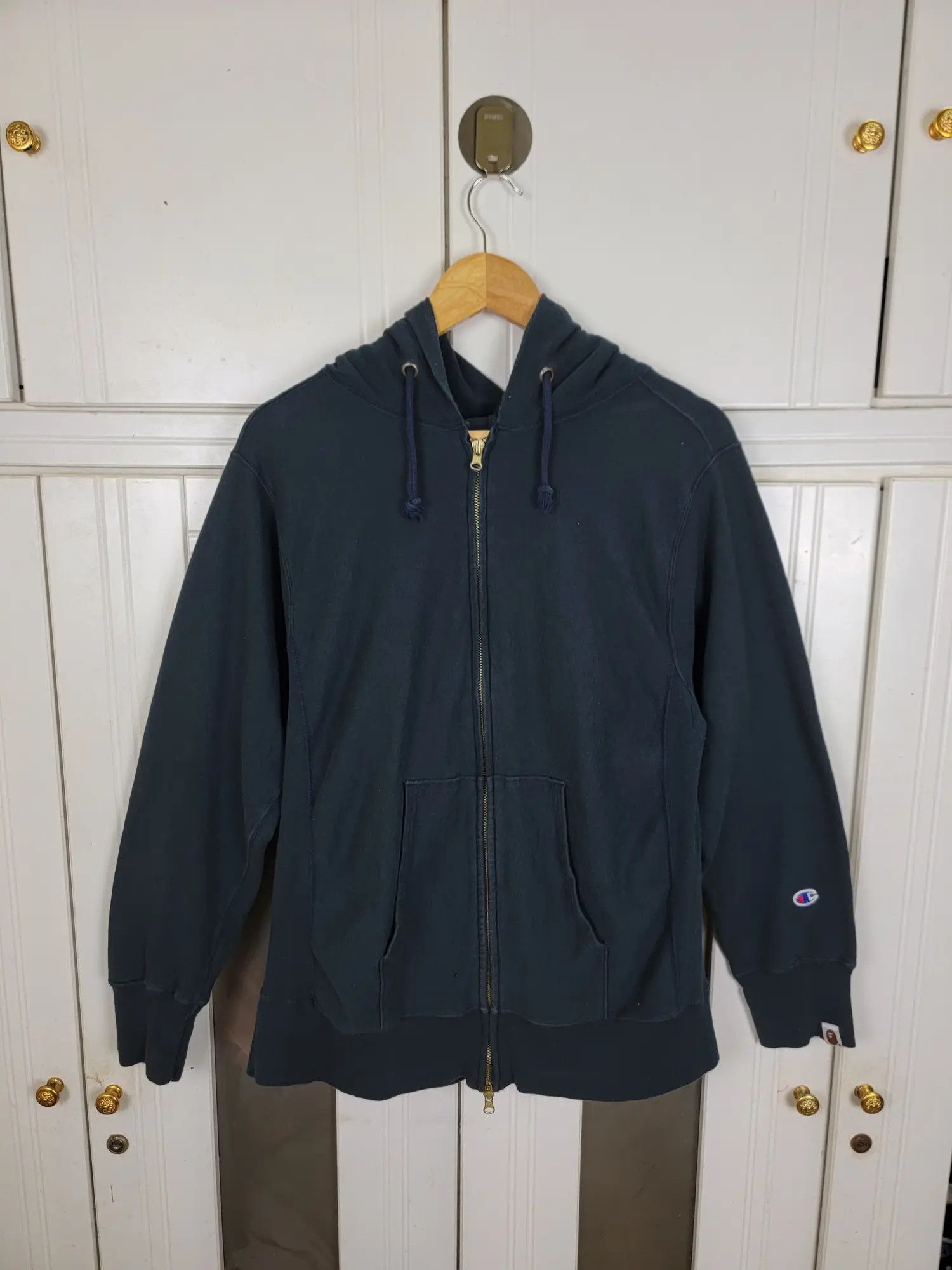 Bape × Champion Vintage Bape X Champion College Hoodie Size US XL / EU 56 / 4 - 4 Thumbnail