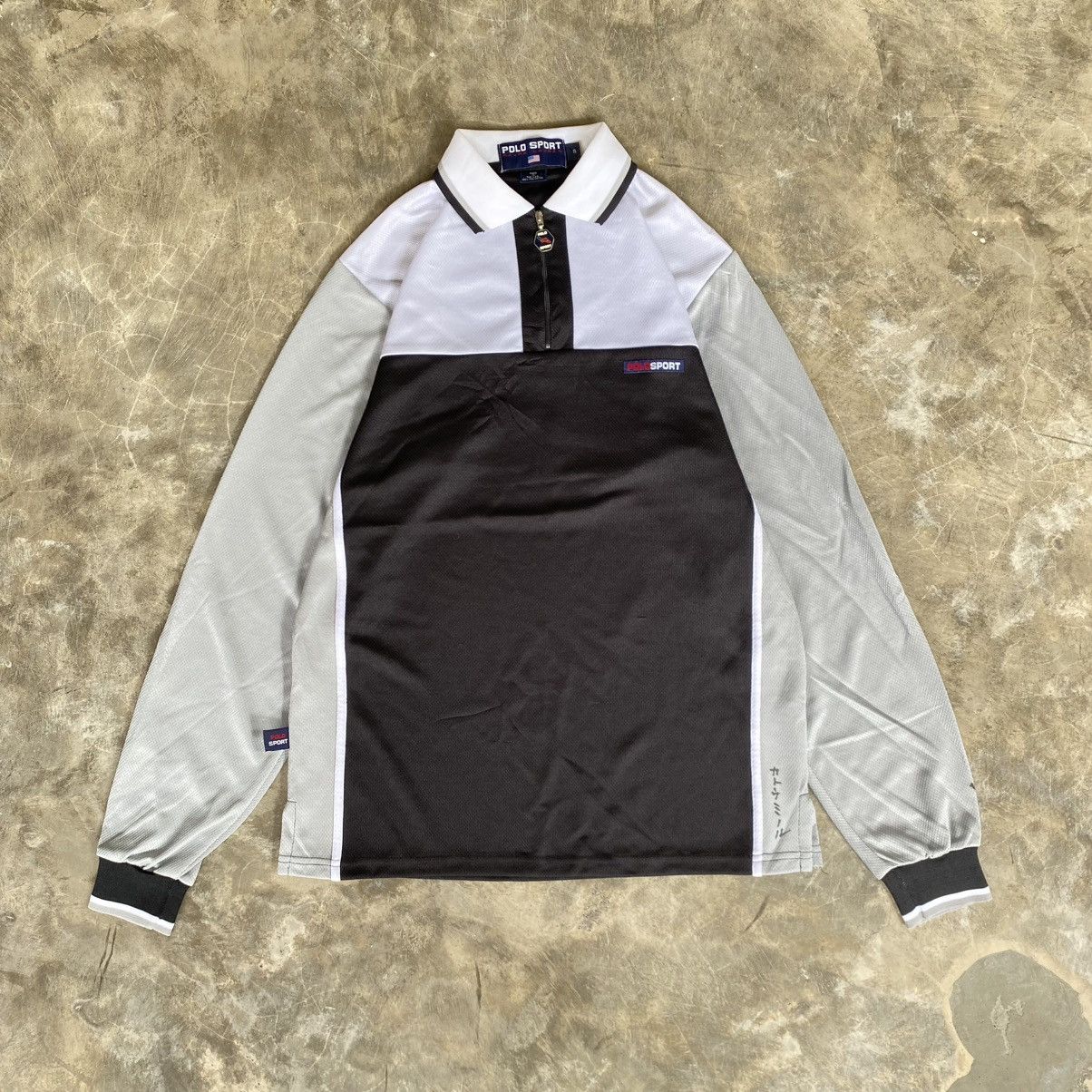 Polo Ralph Lauren Vintage Polo Sport Polos Half Zip Long Sleeve Shirt Size US M / EU 48-50 / 2 - 1 Thumbnail