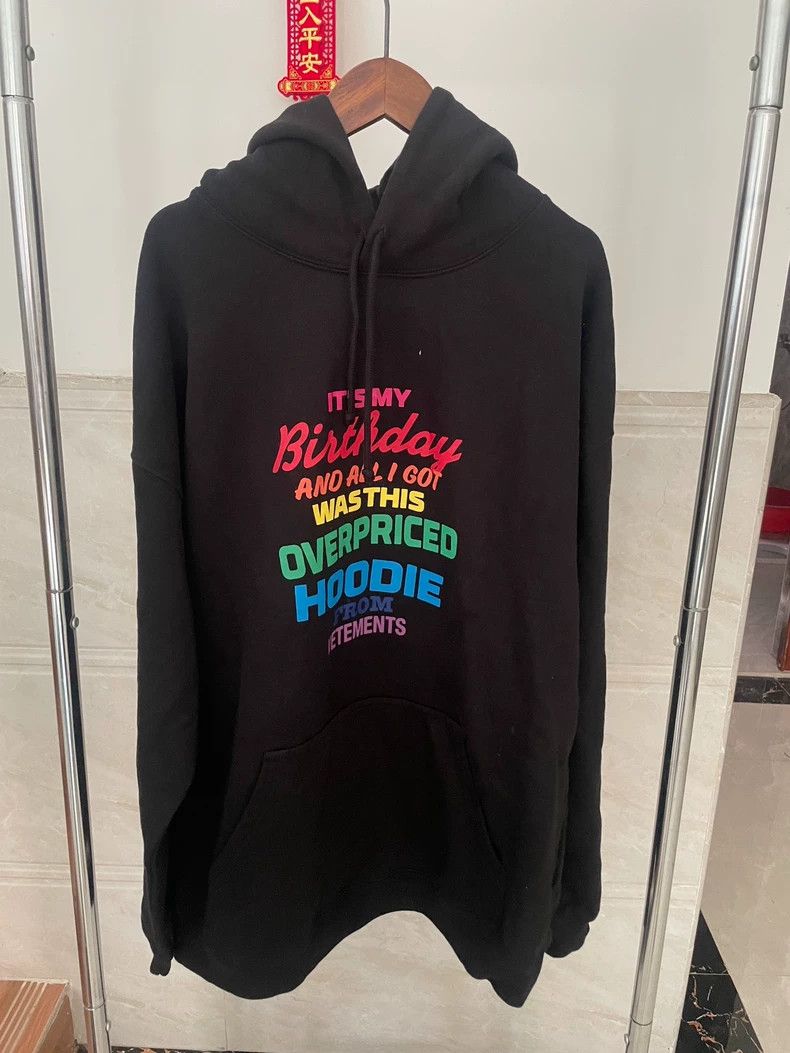 Vetements Vetements My Birthday Printed Hoodie Size US XS / EU 42 / 0 - 2 Thumbnail