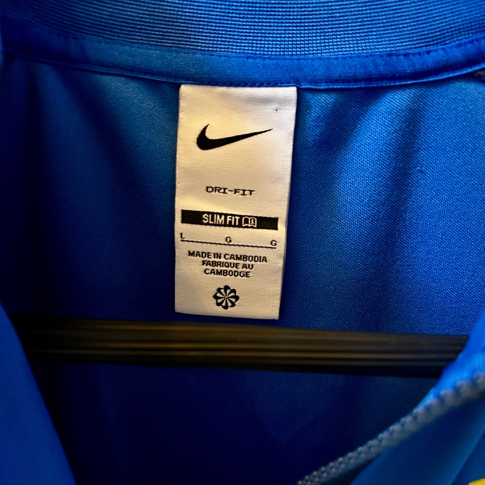 Nike Nike Dri-FIT Slim Fit Track Jacket Blue Full Zip Large Size US L / EU 52-54 / 3 - 4 Thumbnail