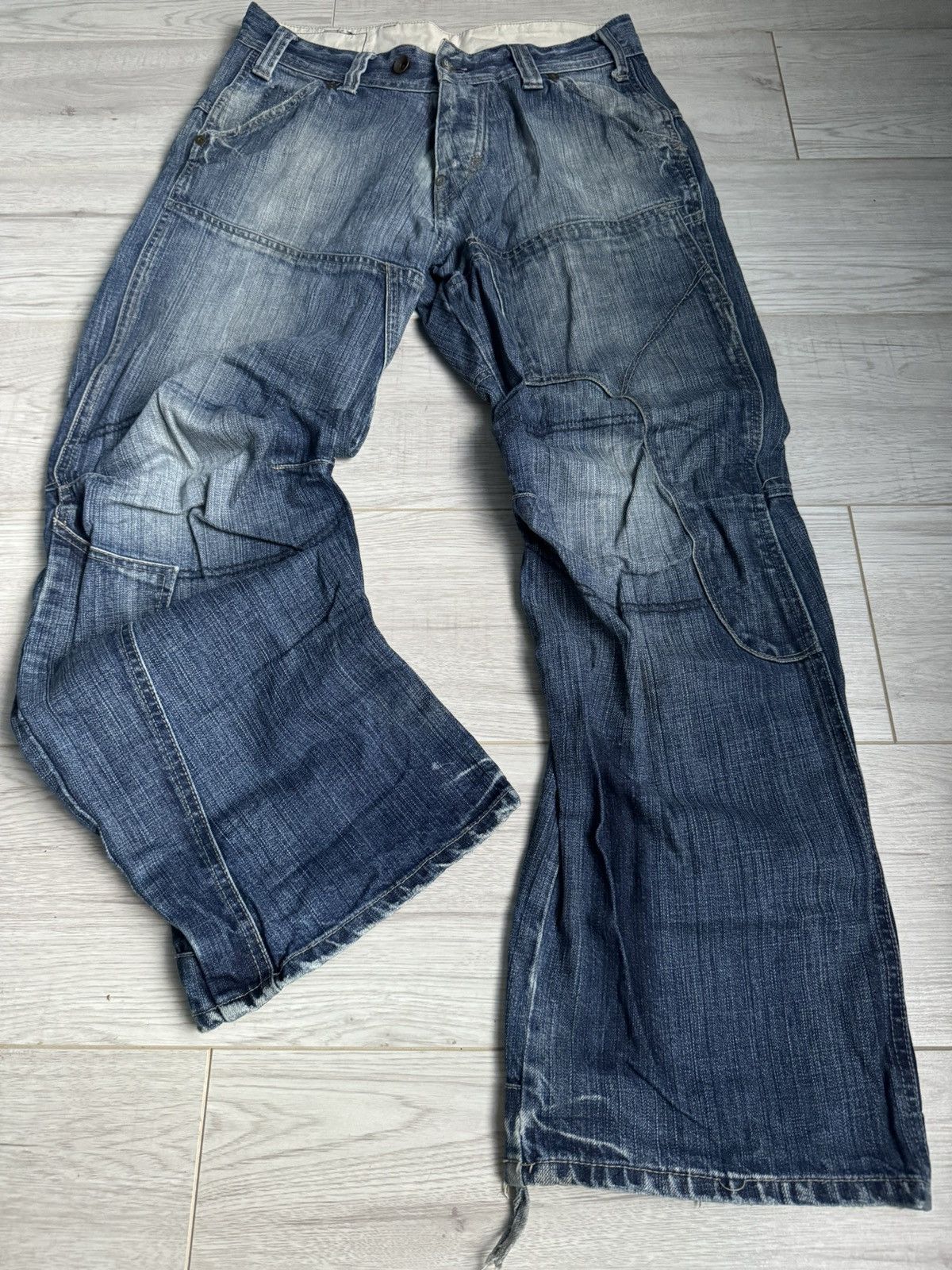 G-Star × Vintage Vintage G Star Hype denim pants Double knee Jeans Size US 32 / EU 48 - 2 Thumbnail