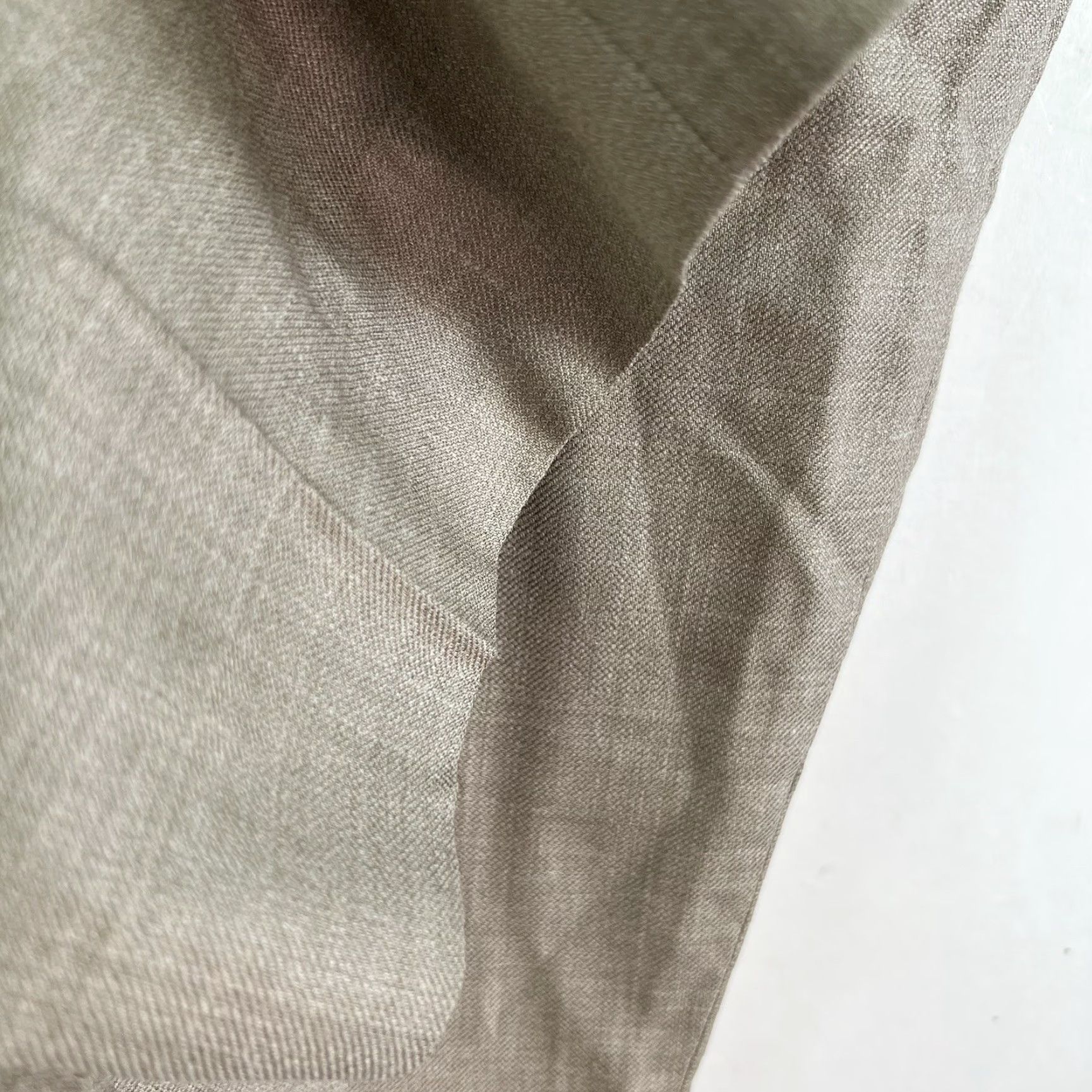 Proper Cloth Proper Cloth VBC Fresco Dress Pants Long Beige Regular 50 X 33 Men Linen Silk Wool Blend Front Flat Stretch Tie Hook N/A N/A Size US 34 / EU 50 - 6 Thumbnail