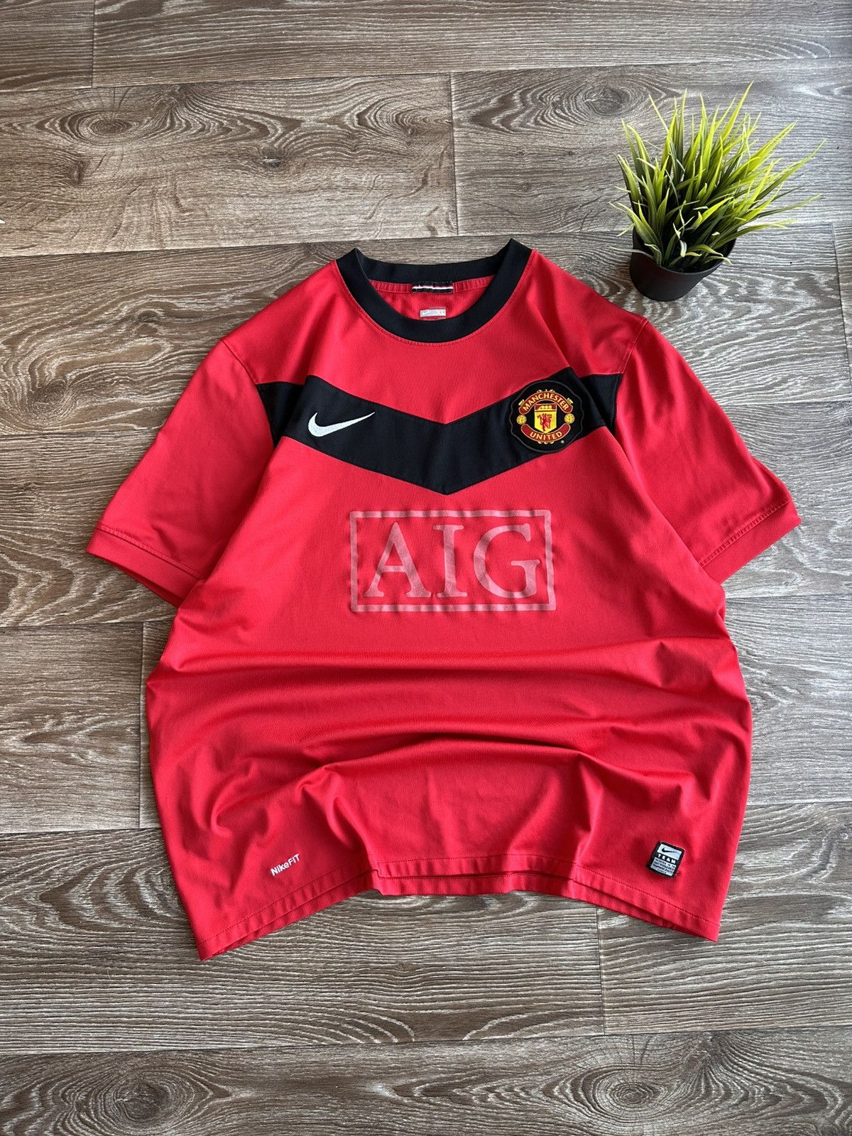 🔥 Nike Manchester United 2009 2010 T Shirt Soccer Football