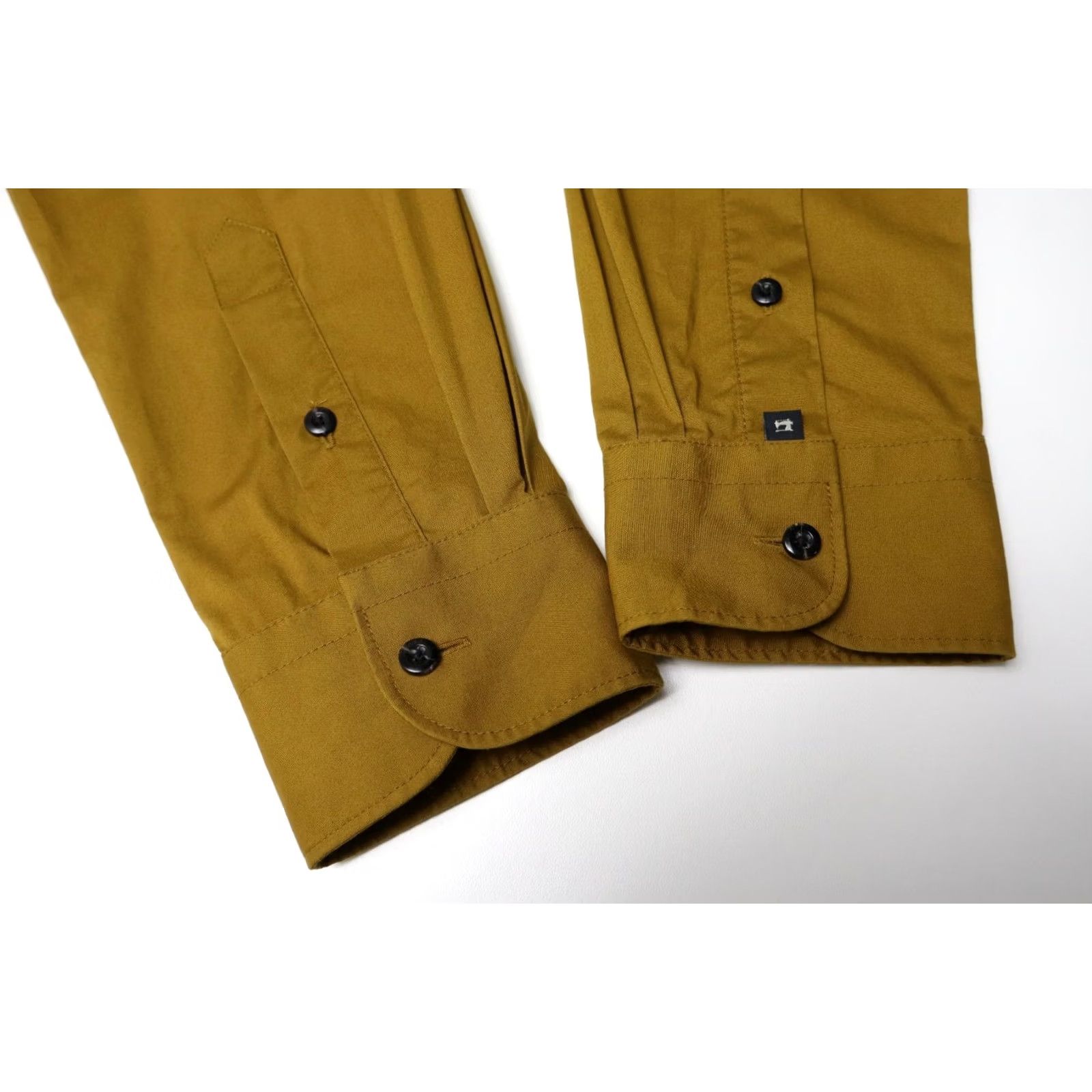 Scotch & Soda SCOTCH & SODA Shirt Men MEDIUM Mustard Button Up Collared Long Sleeve Stretch Size US M / EU 48-50 / 2 - 7 Thumbnail