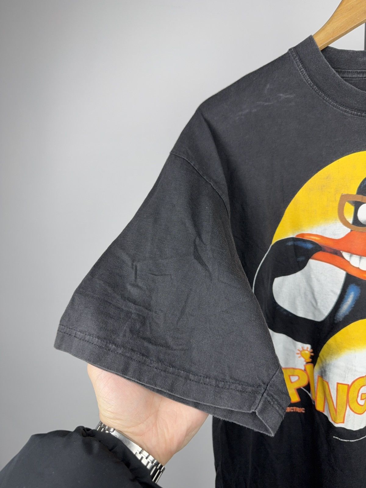 Vintage 90s Creature Comforts Aardman Ping Penguin 1992 Vintage Tee Size US XL / EU 56 / 4 - 6 Thumbnail