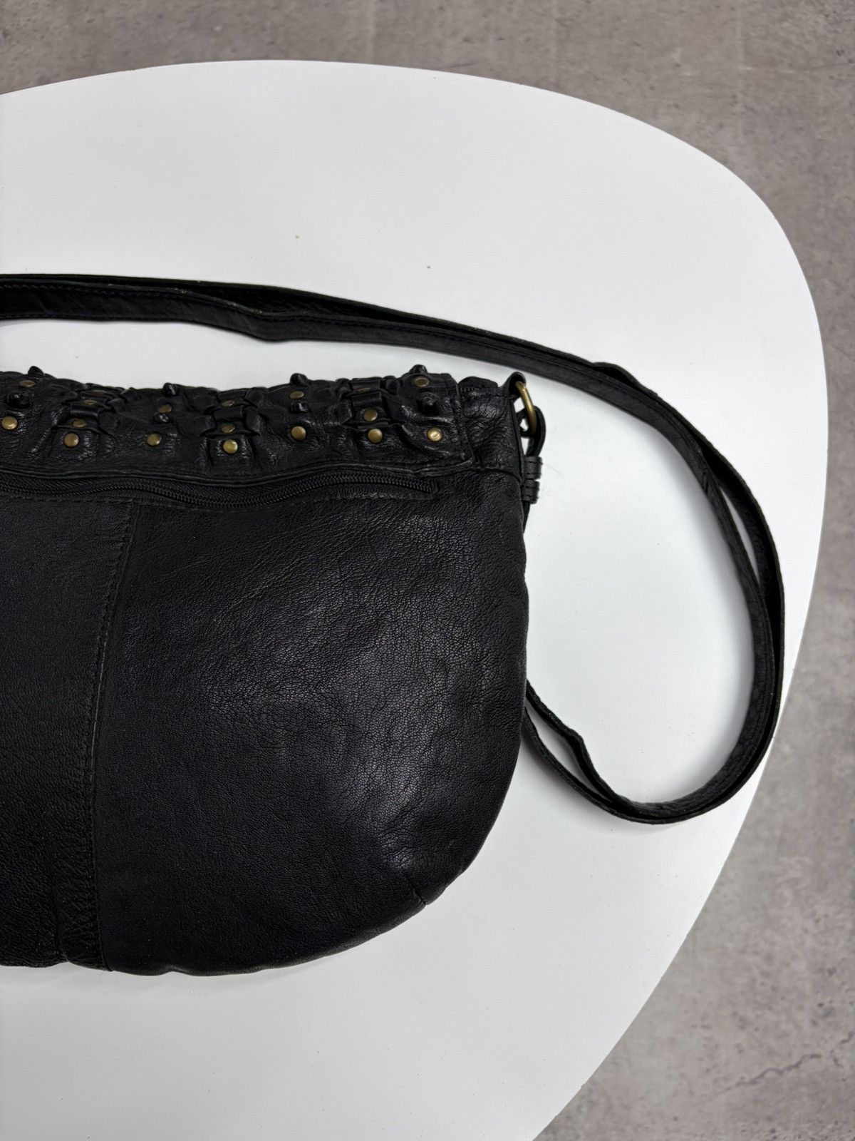 KMRii Vintage Studded Leather Shoulder Bag Y2K Punk Grunge Archive Size ONE SIZE - 15 Thumbnail
