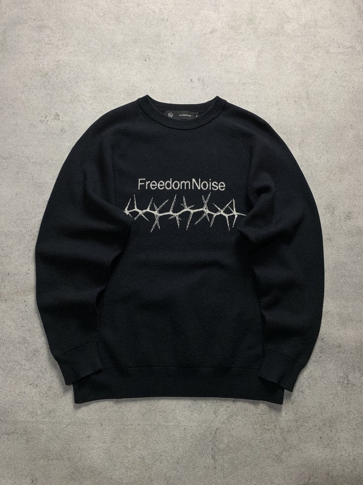 GU × Undercover GU X Undercover "Freedom Noise" Black Knit Sweater Size US M / EU 48-50 / 2 - 1 Thumbnail