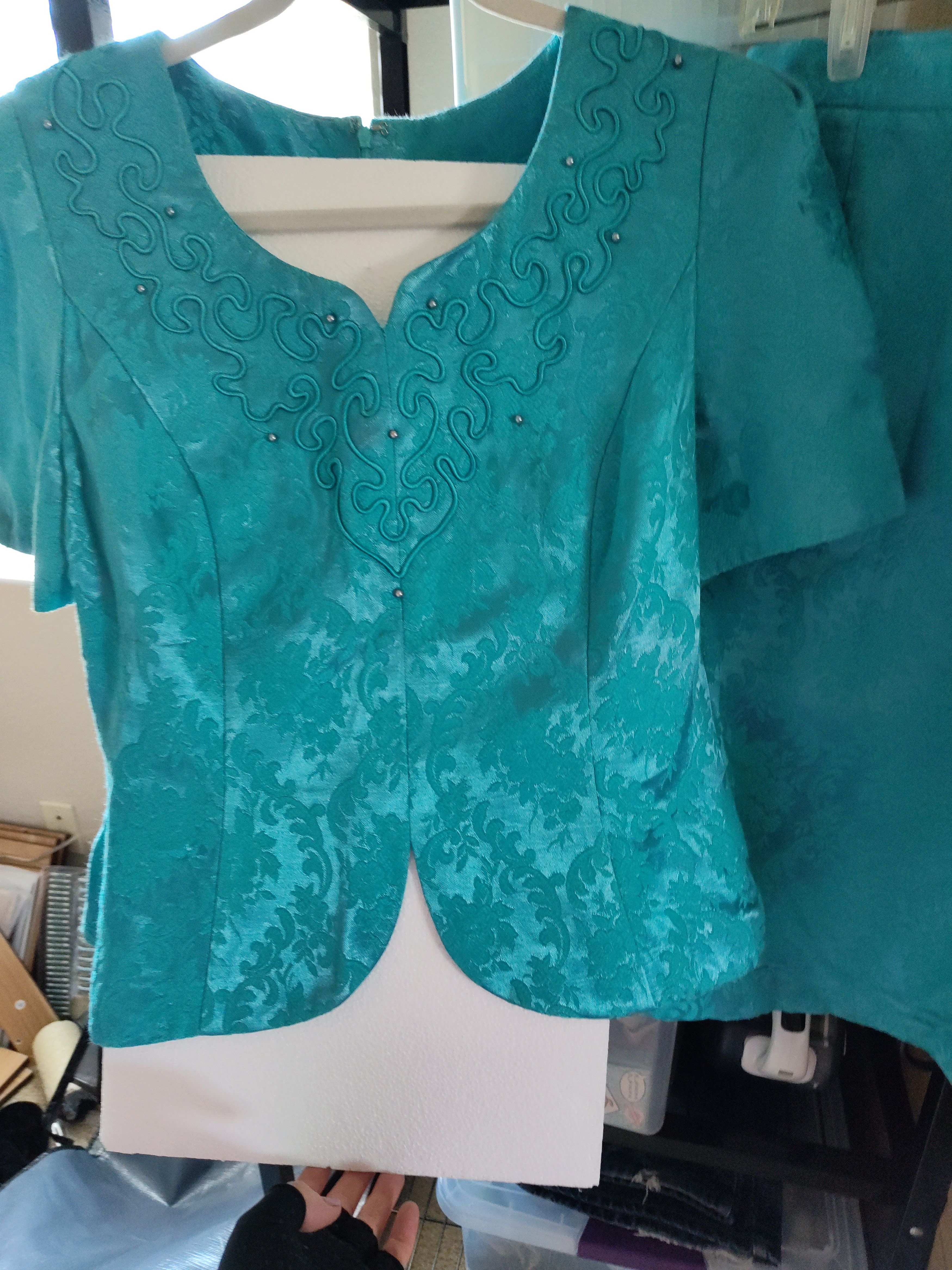 Nah Nah Aquamarine Vintage 90s Women 2 piece dress