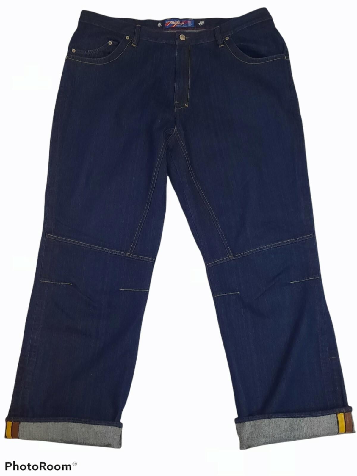 Other Miskeen Baggy 44X33 Selvedge Leather Trim Skater Jeans NWOT Size US 44 / EU 60 - 1 Thumbnail