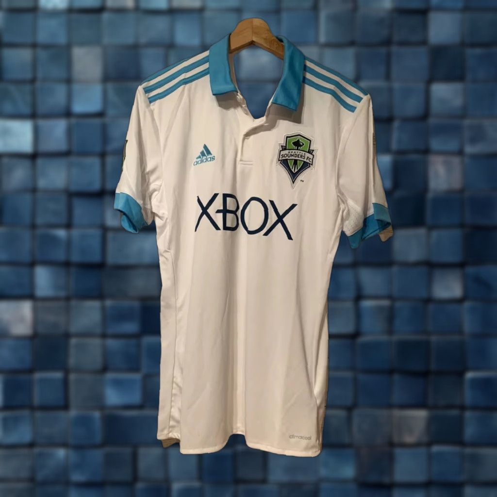 Adidas NEW Adidas MLS Seattle Sounders White Alternate Soccer Jersey Small Mens Size US S / EU 44-46 / 1 - 1 Thumbnail