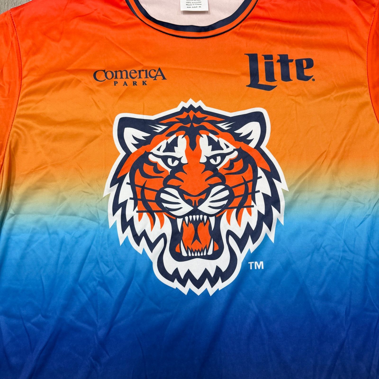 MLB Detroit Tigers Baseball Soccer Jersey XL Tigres FC Futbol Size US XL / EU 56 / 4 - 2 Thumbnail