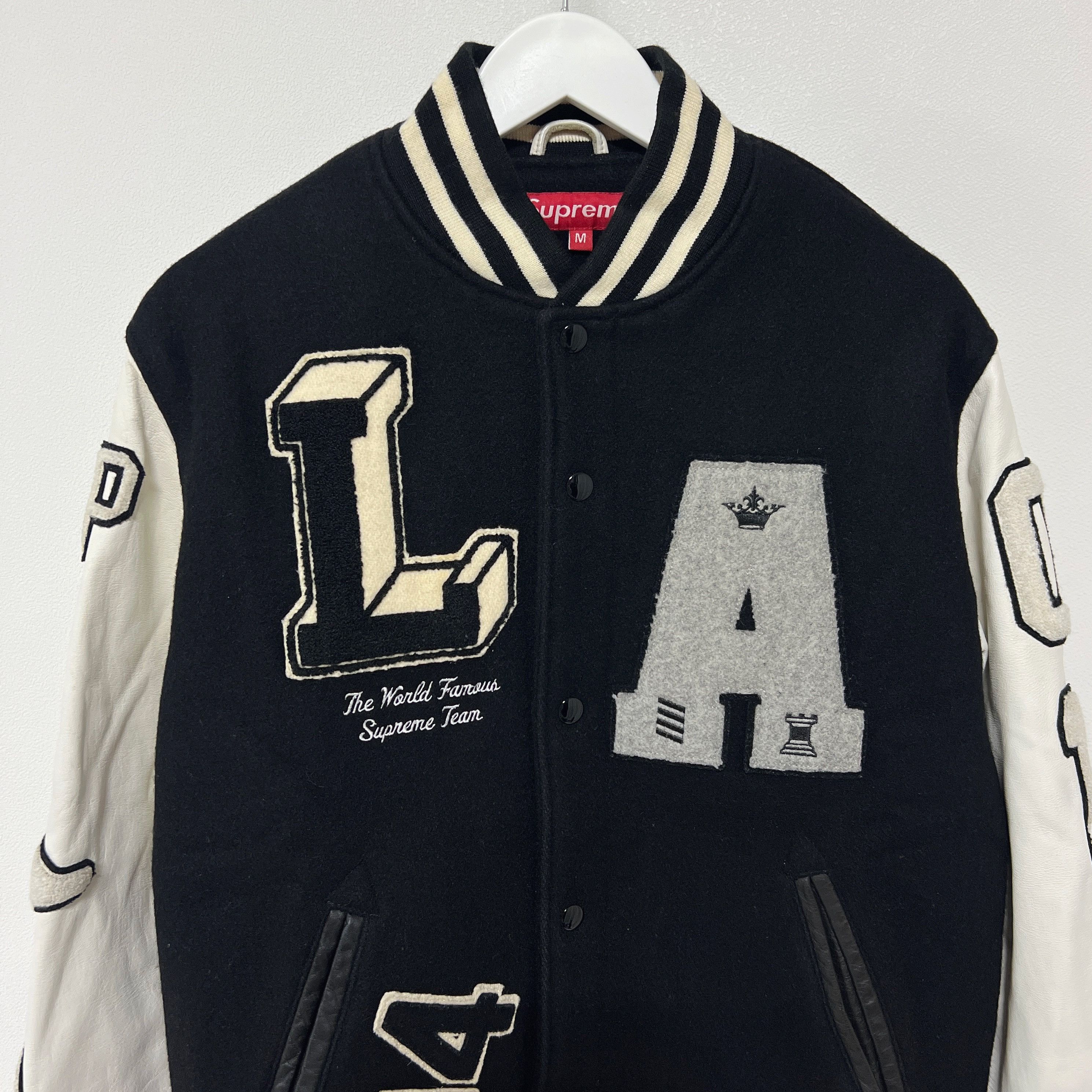 Supreme Supreme AW06 All City Baseball Varsity Jacket Black White Size US M / EU 48-50 / 2 - 4 Thumbnail