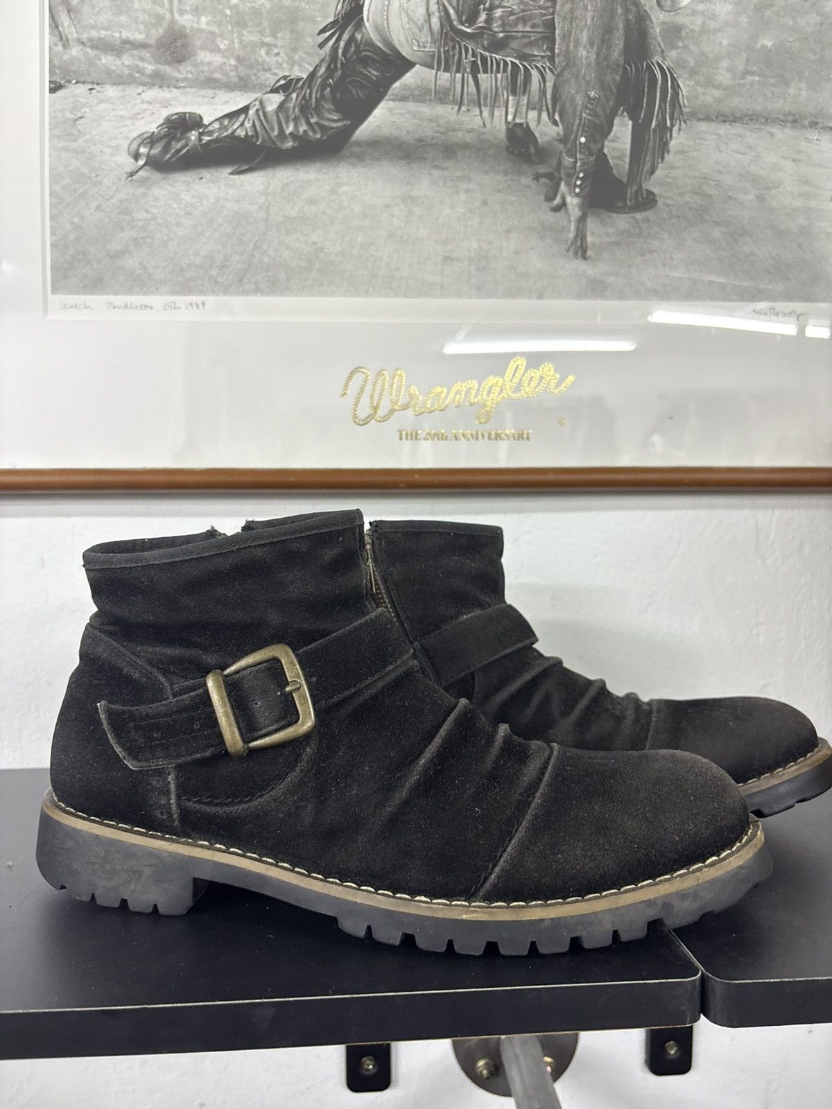Dirk Bikkembergs Suede Slouch Engineered Zipper Boots Size US 8.5 / EU 41-42 - 14 Thumbnail