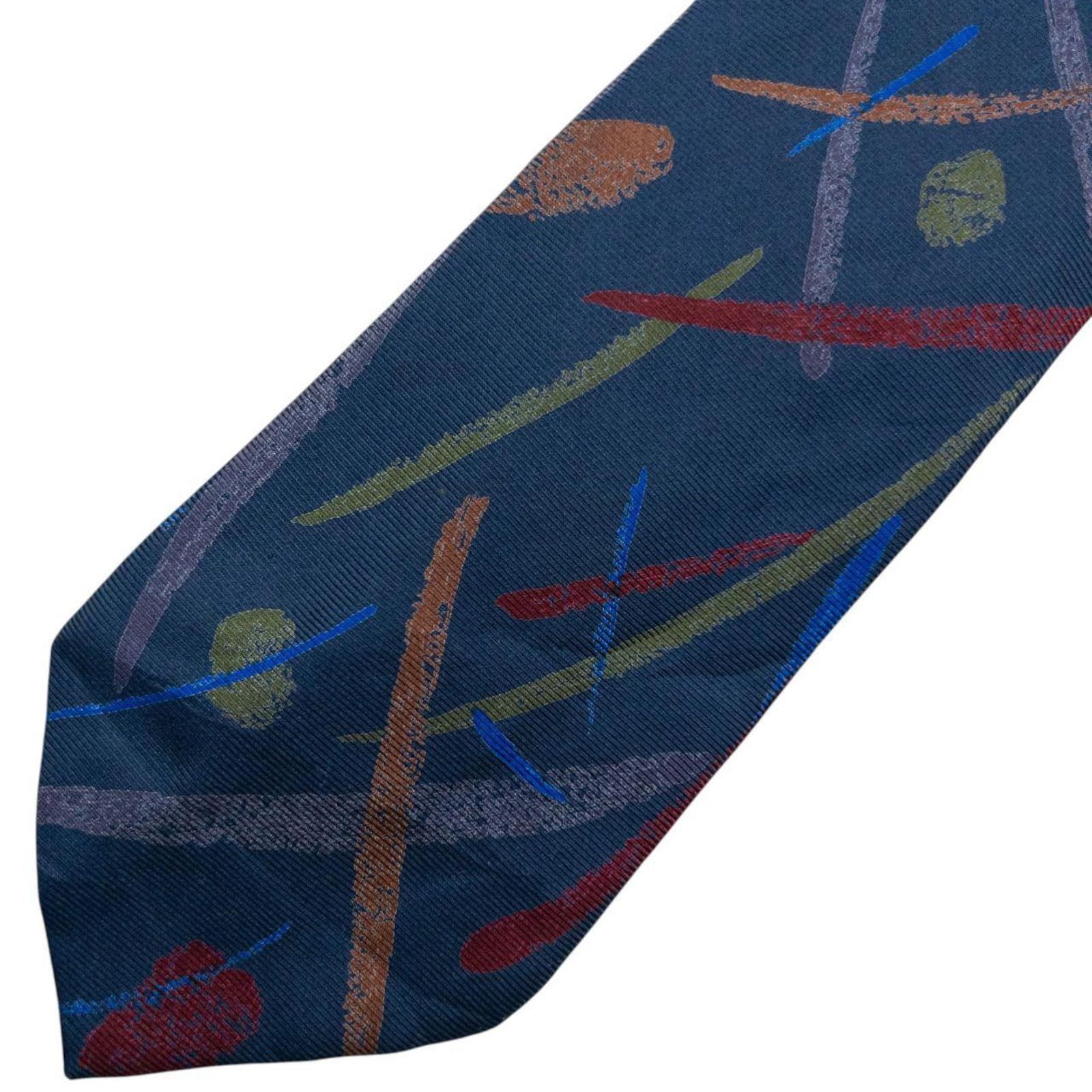 Issey Miyake Vintage 90s Issey Miyake Pattern Silk Tie Size ONE SIZE - 5 Thumbnail