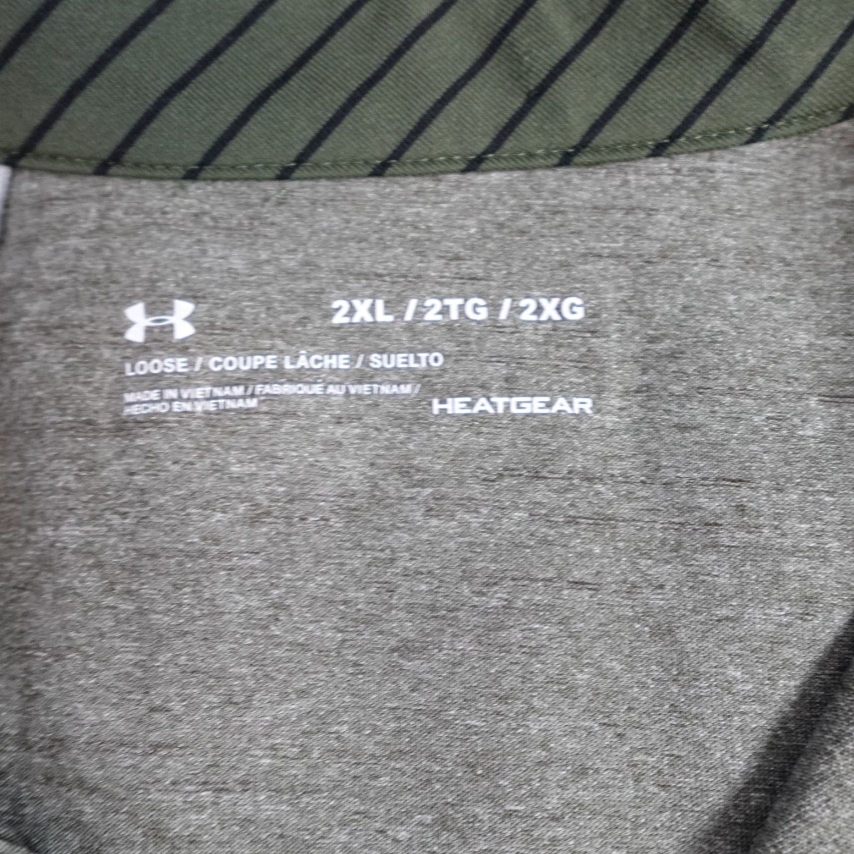 Under Armour Under Armour Polo Shirt 2XL Green Olive Heather Cavalier Country Club Mens Golf Short Sleeve Collared Button Shirt Pattern Solid Size US XXL / EU 58 / 5 - 4 Thumbnail