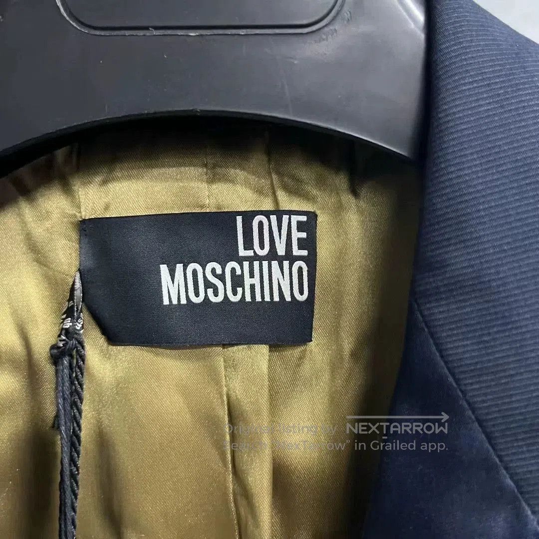 Moschino moschino blue and khaki casual blazer jacket. Size US L / EU 52-54 / 3 - 3 Thumbnail