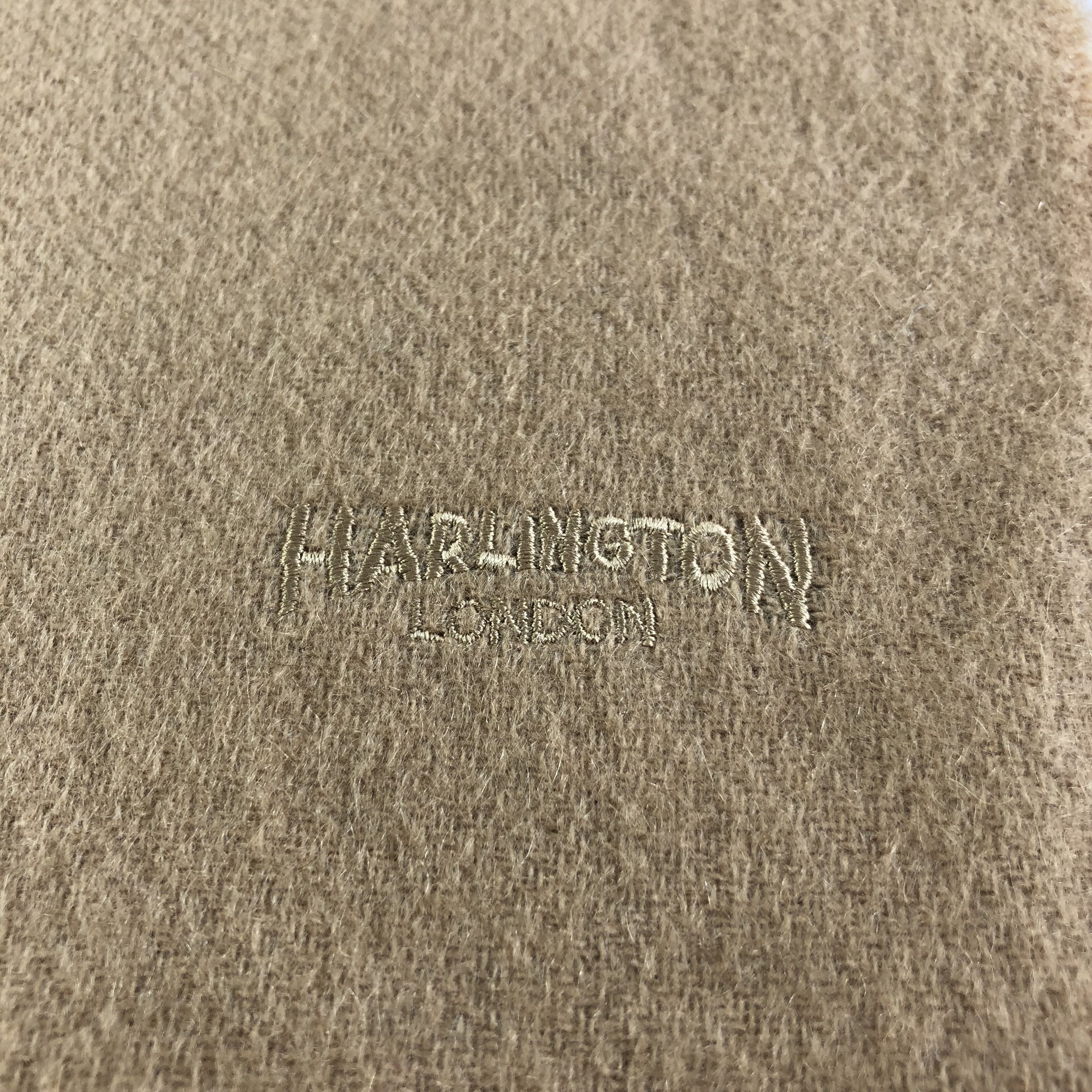 Vintage Harlington London Tan Cashmere Scarf Muffler V1517 Size ONE SIZE - 4 Thumbnail